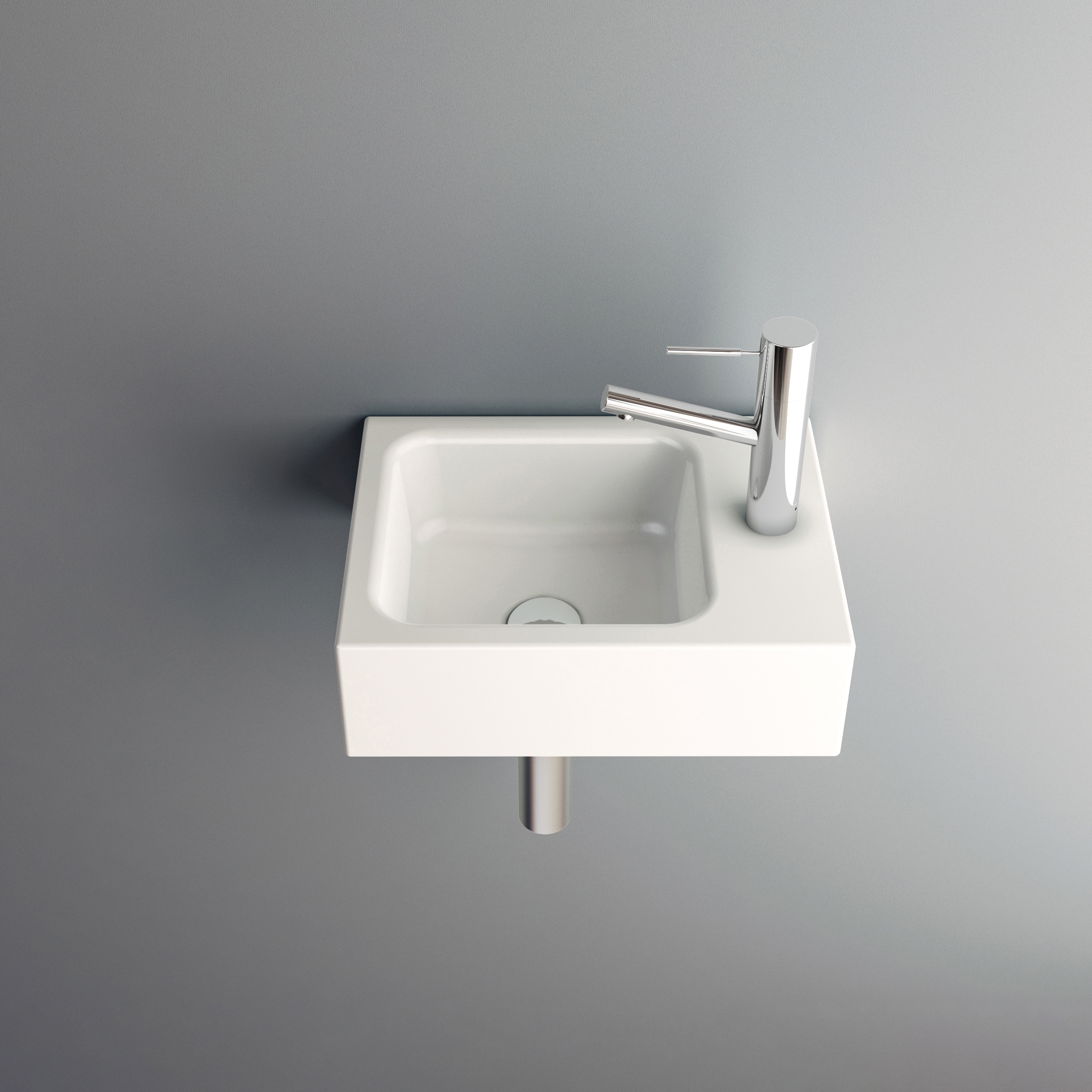 Vertoon produk MERO MINI wall-mount washbasin van vervaardiger Schmidlin