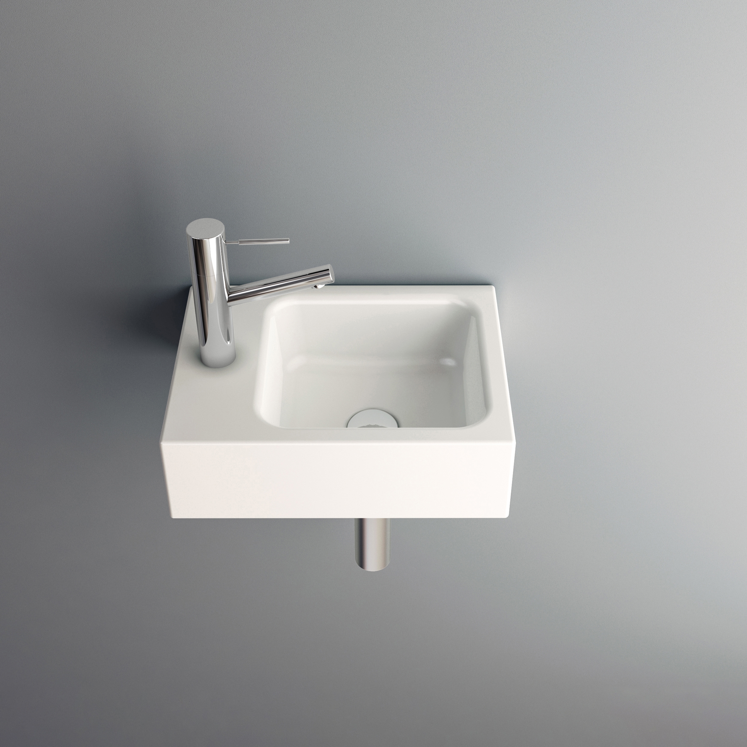 Vertoon produk MERO MINI wall-mount washbasin van vervaardiger Schmidlin