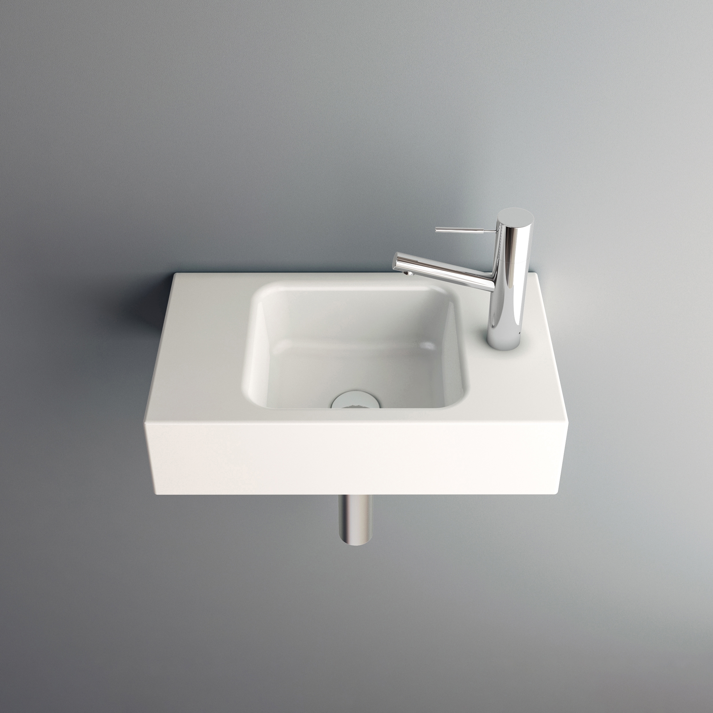 Vertoon produk MERO MINI wall-mount washbasin van vervaardiger Schmidlin