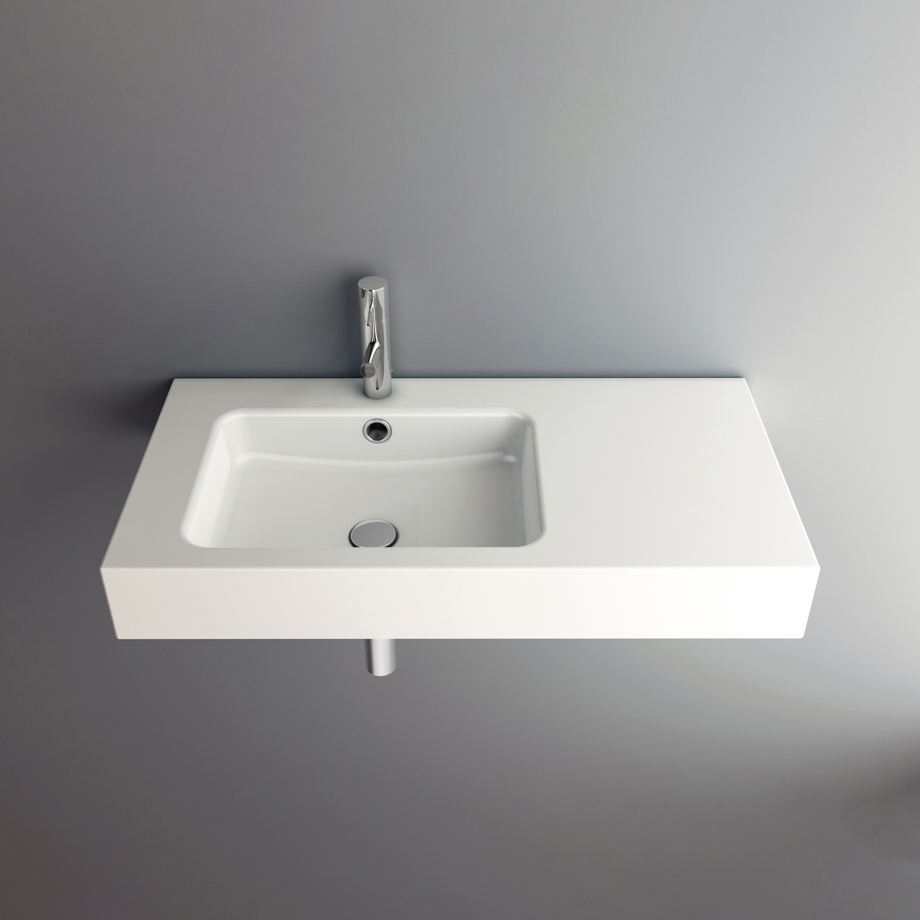 Vertoon produk MERO wall-mount washbasin van vervaardiger Schmidlin