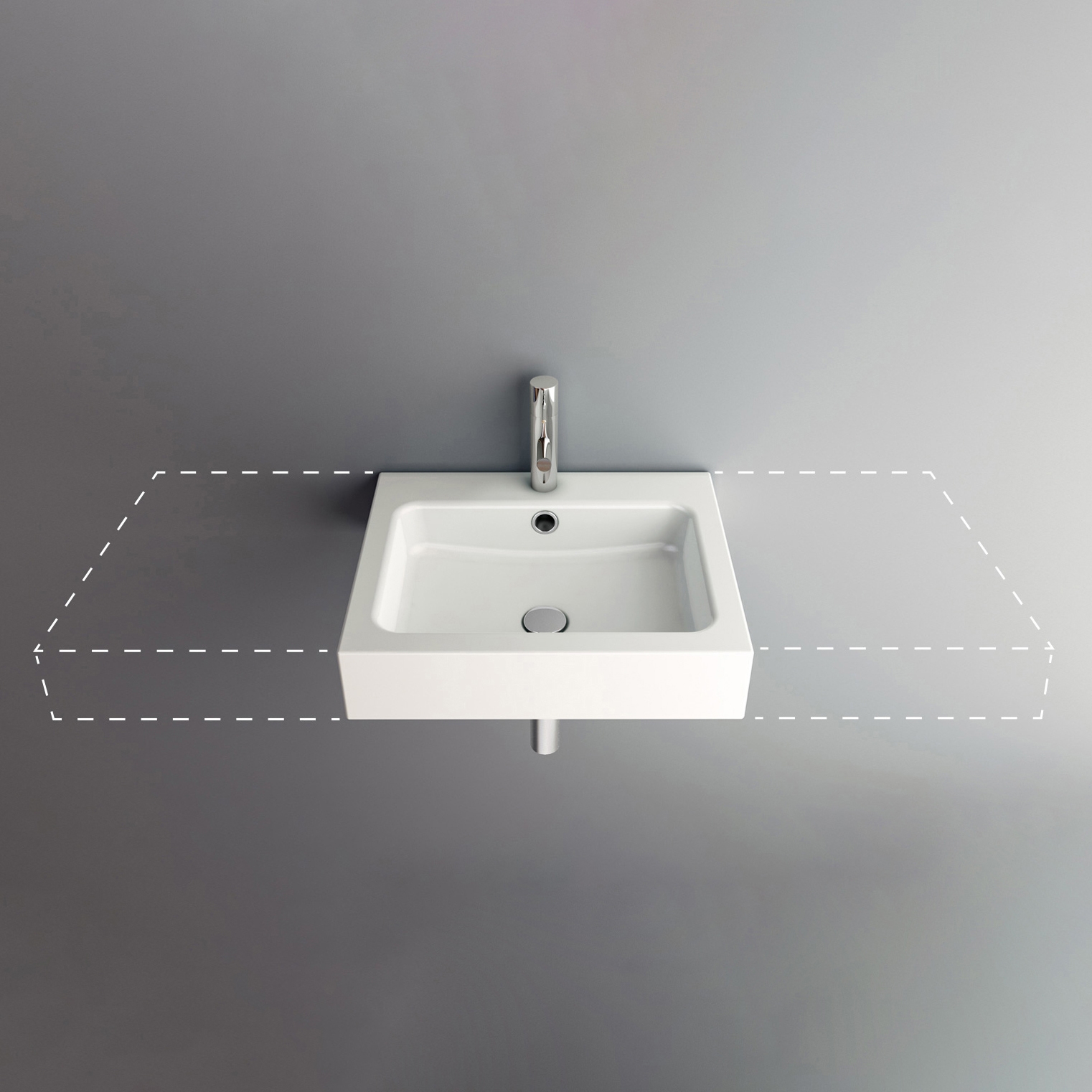 Vertoon produk MERO VARIO wall-mount washbasin van vervaardiger Schmidlin