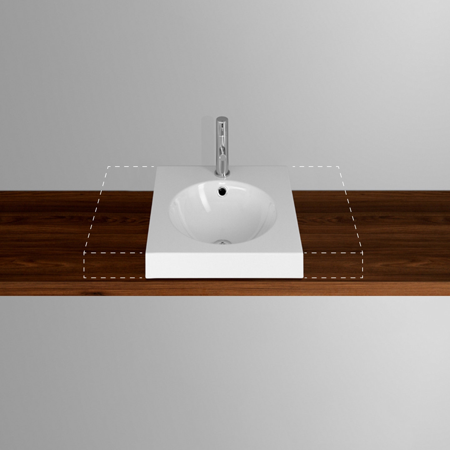 Vertoon produk ORBIS VARIO counter top washbasin van vervaardiger Schmidlin