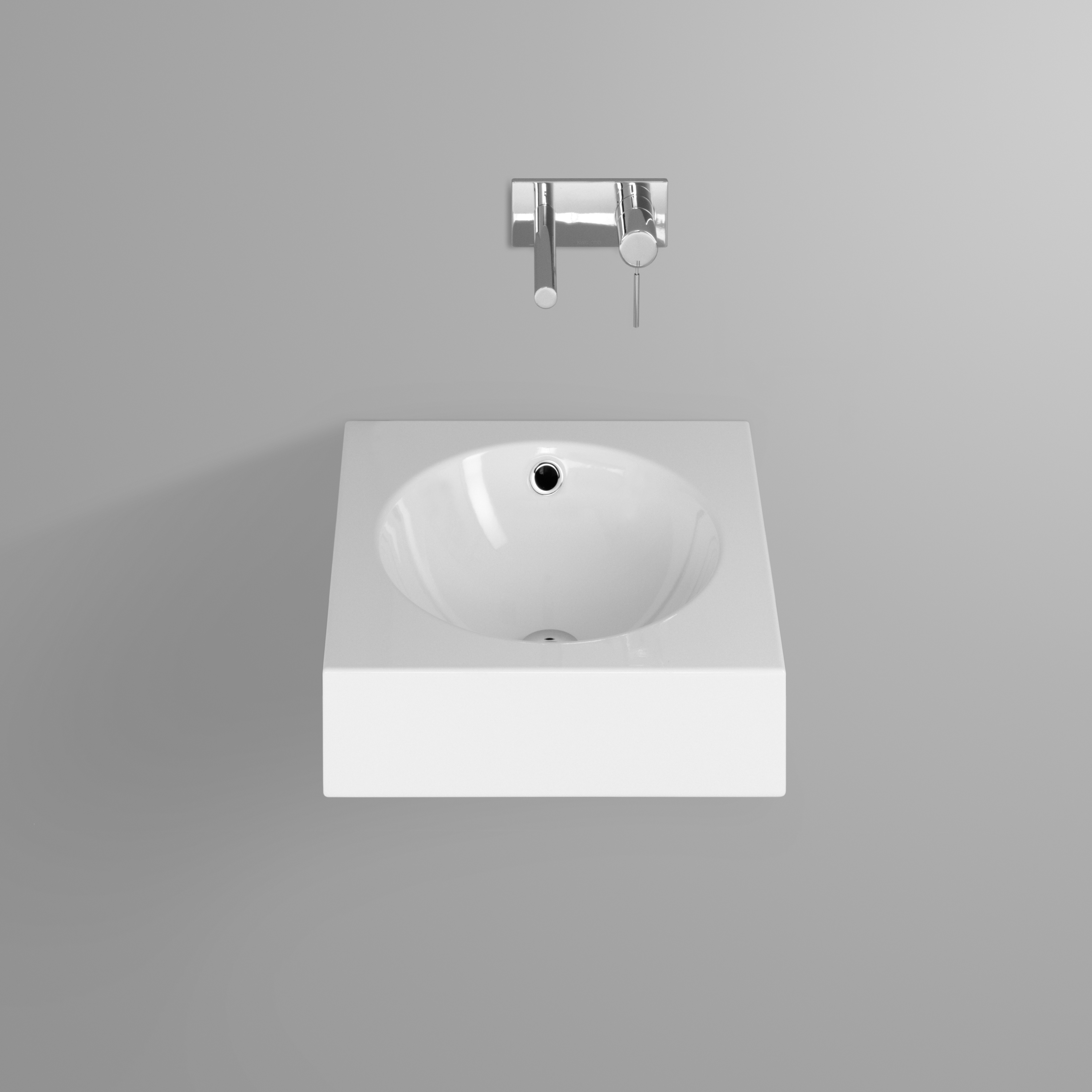 Display product ORBIS wall-mount washbasin from manufacturer Schmidlin