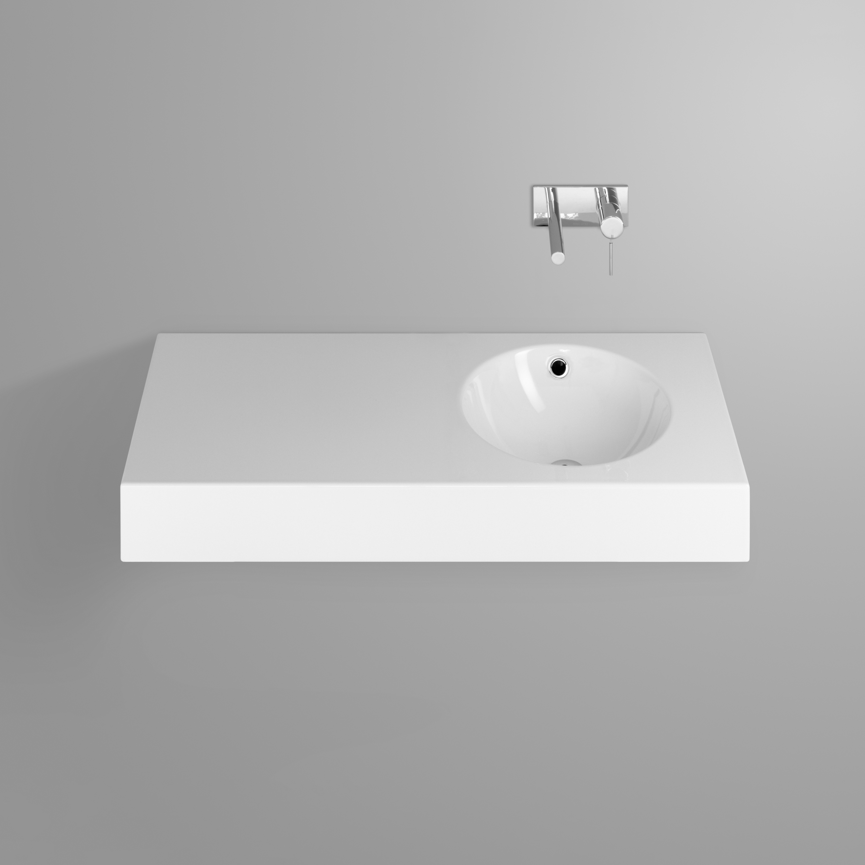 Vertoon produk ORBIS wall-mount washbasin van vervaardiger Schmidlin