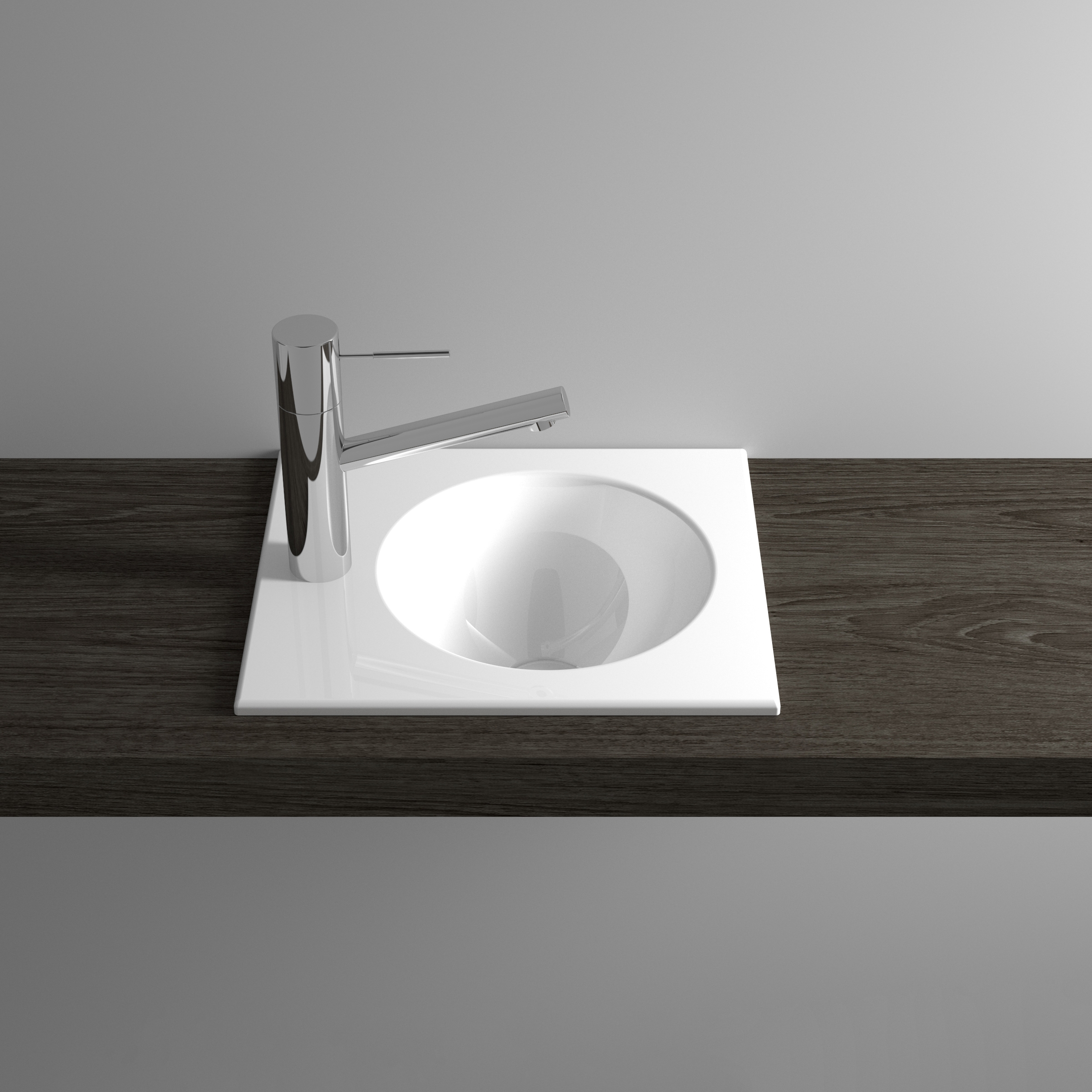 Vertoon produk ORBIS MINI built-in washbasin van vervaardiger Schmidlin