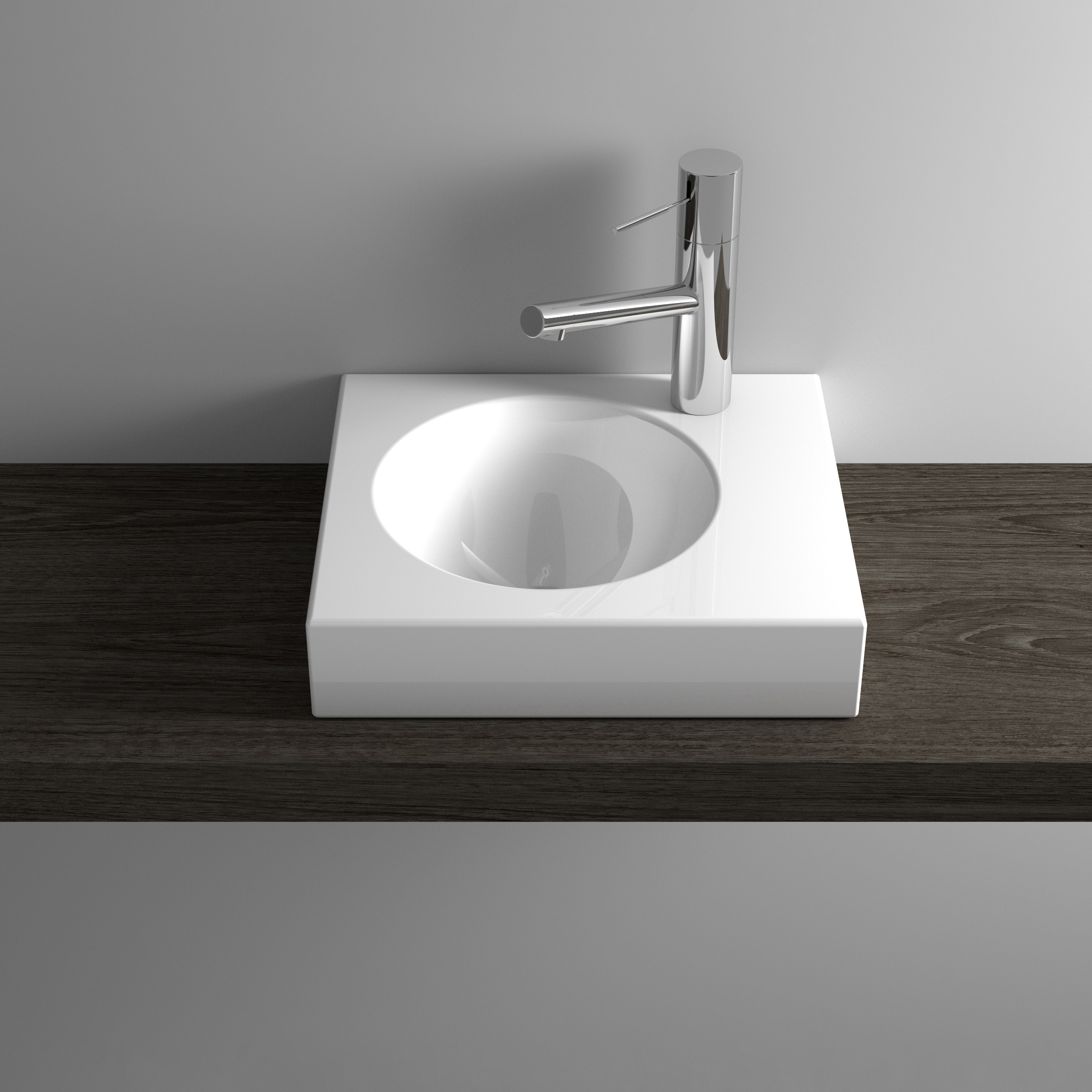 Vertoon produk ORBIS MINI counter top washbasin van vervaardiger Schmidlin