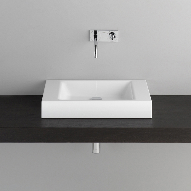 Vertoon produk STUDIO counter top washbasin van vervaardiger Schmidlin