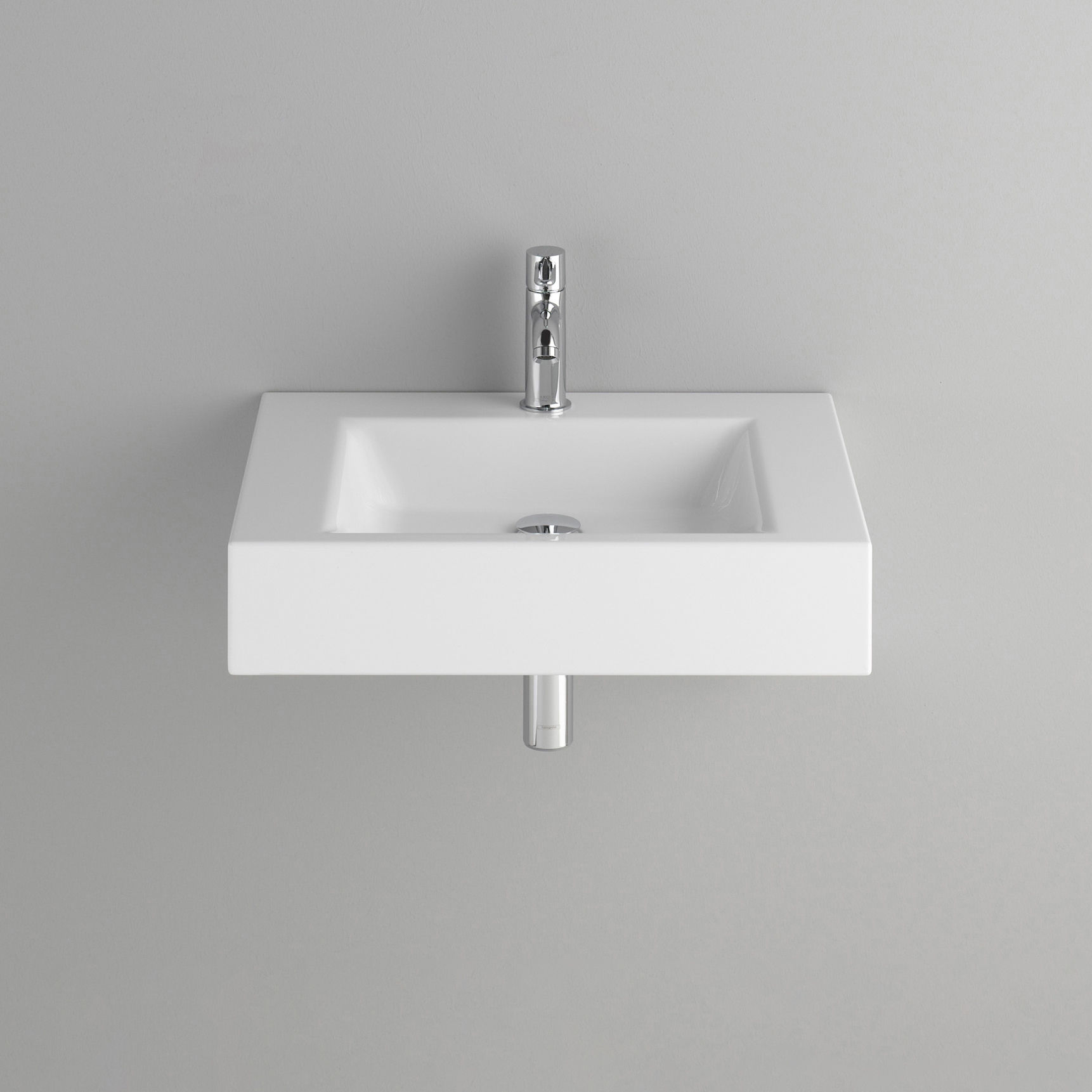 Vertoon produk STUDIO wall-mount washbasin van vervaardiger Schmidlin
