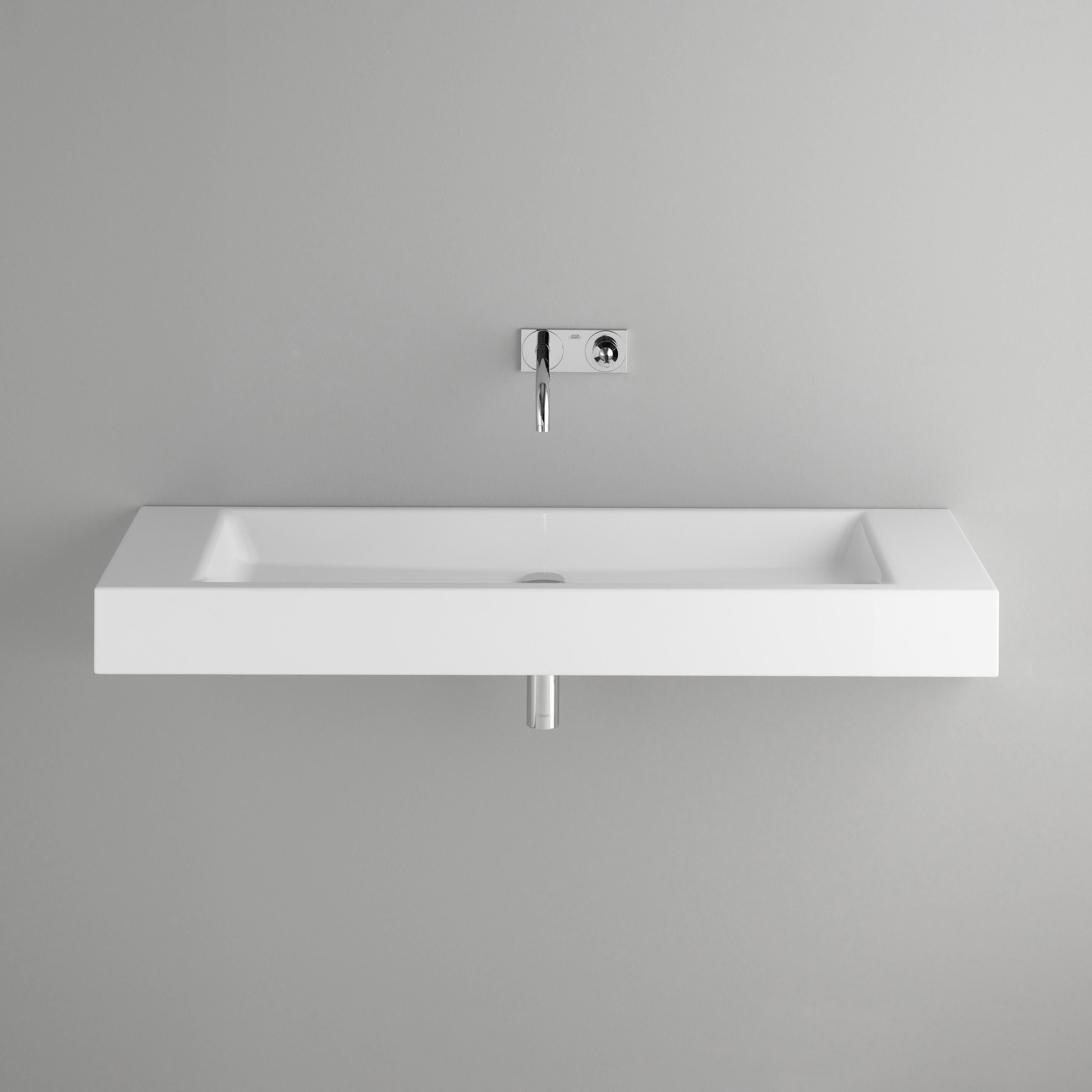 Vertoon produk STUDIO wall-mount washbasin van vervaardiger Schmidlin