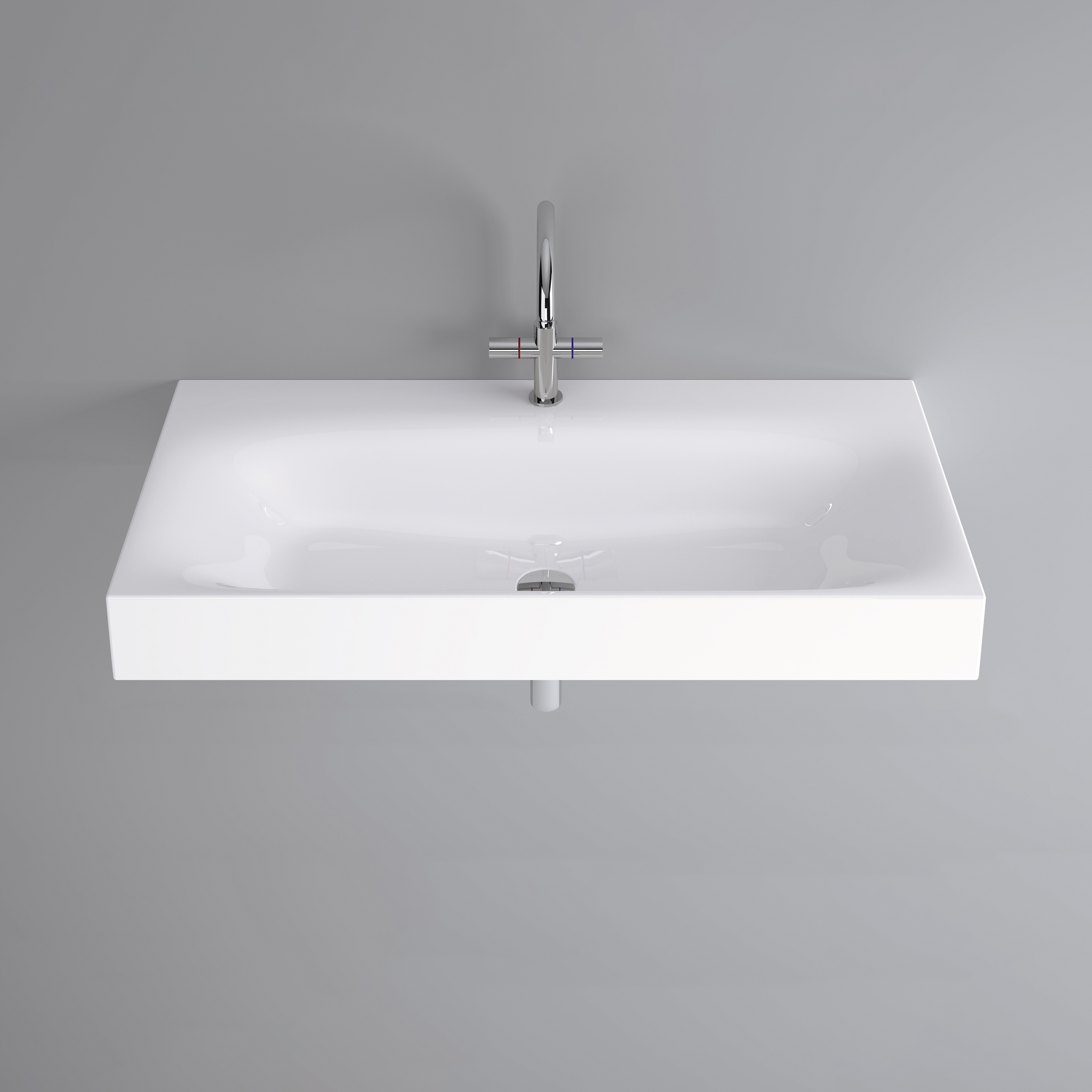 Vertoon produk VIVA wall-mount washbasin van vervaardiger Schmidlin