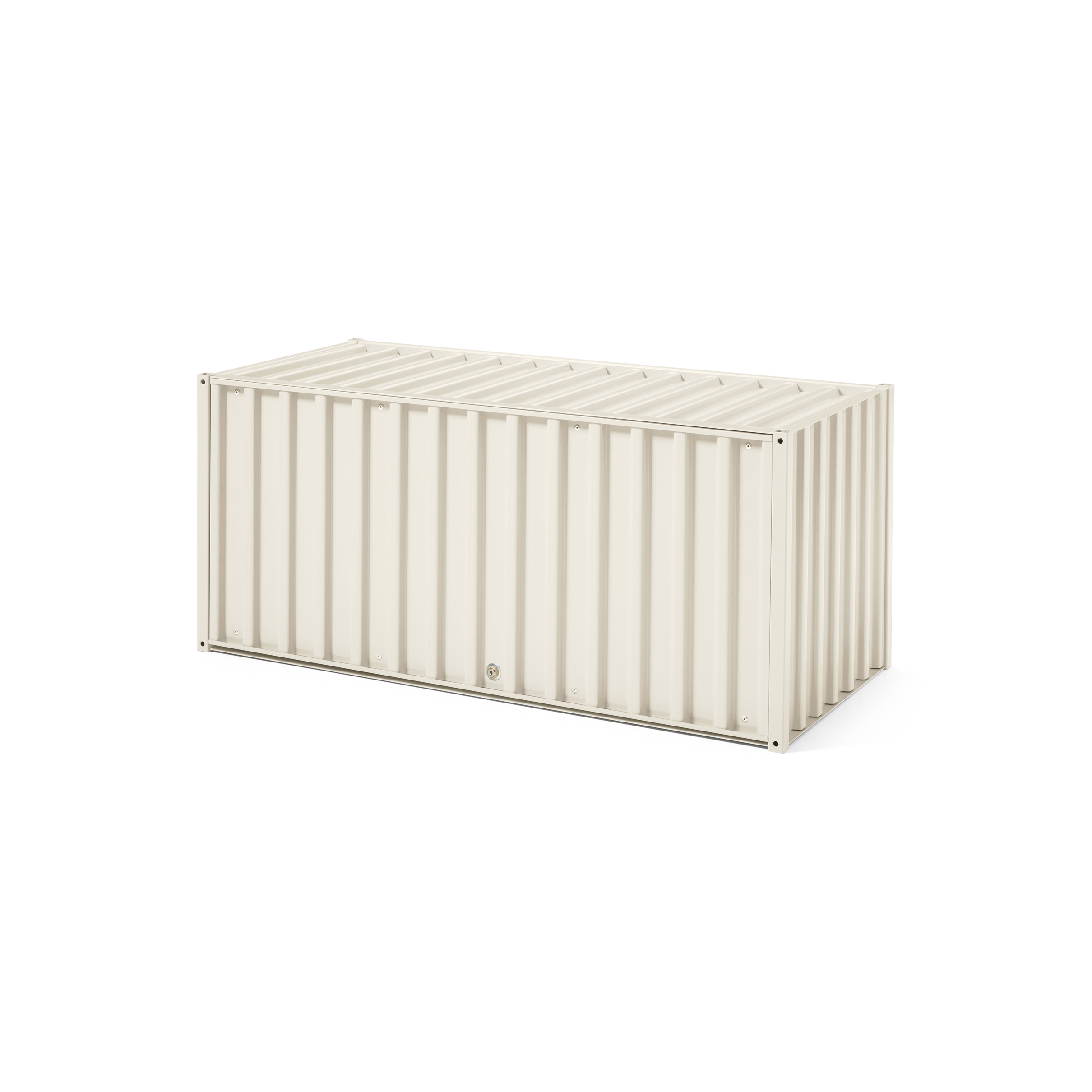 DS | Container - with lock, pearl white RAL 1013