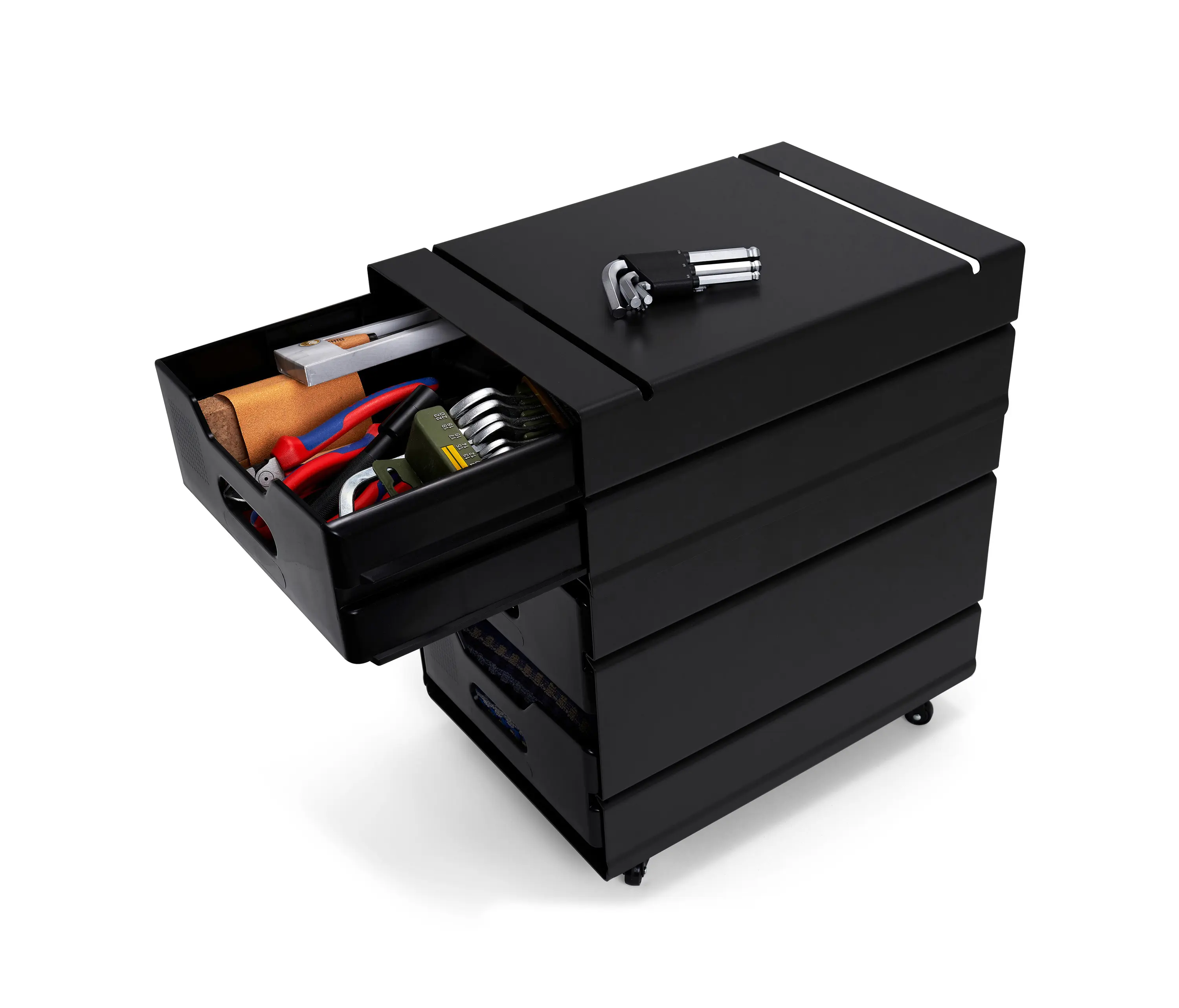 Magazin® - Atlas | Container, 1 compartment | black grey RAL 7021