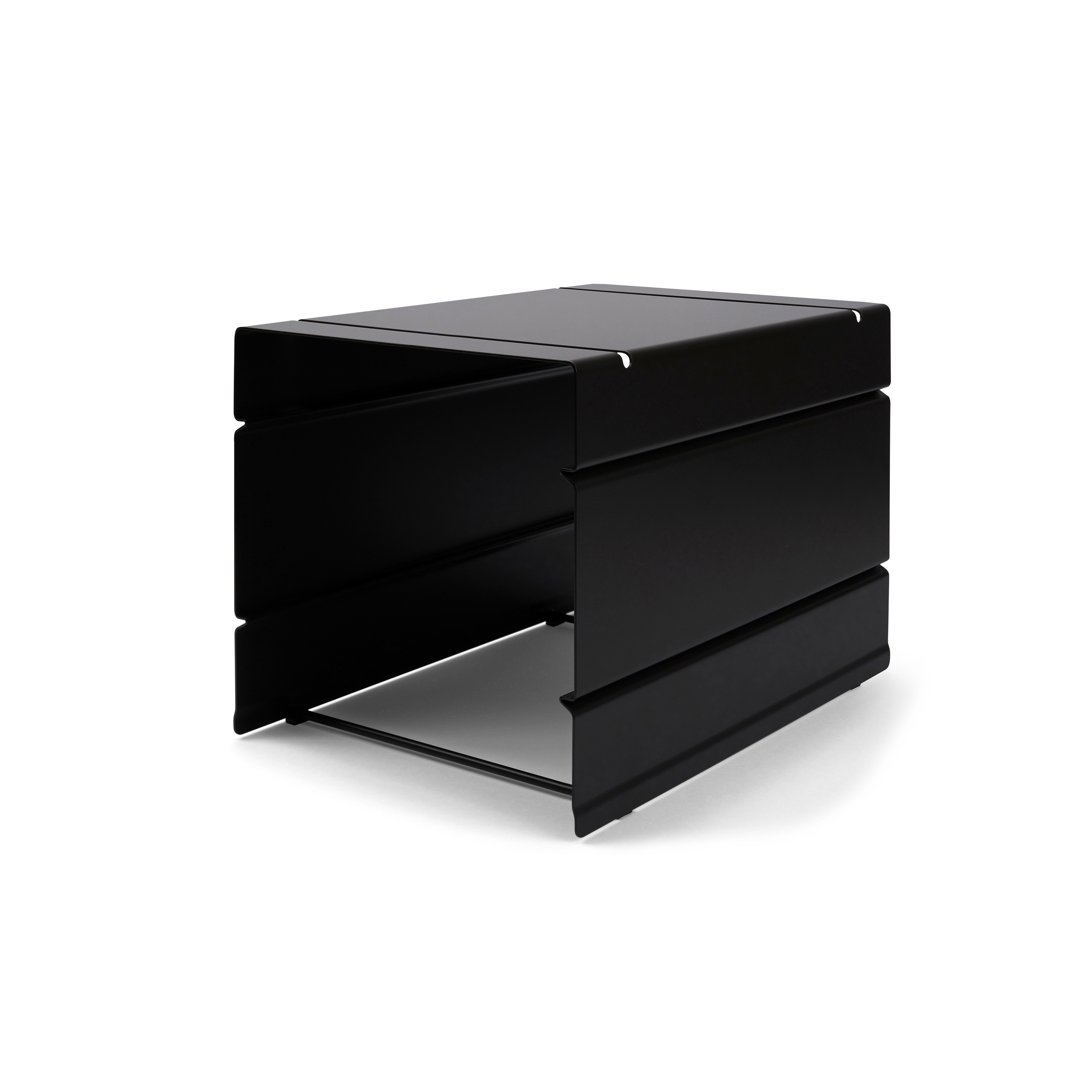 Atlas | Container, 2 compartments | black grey RAL 7021