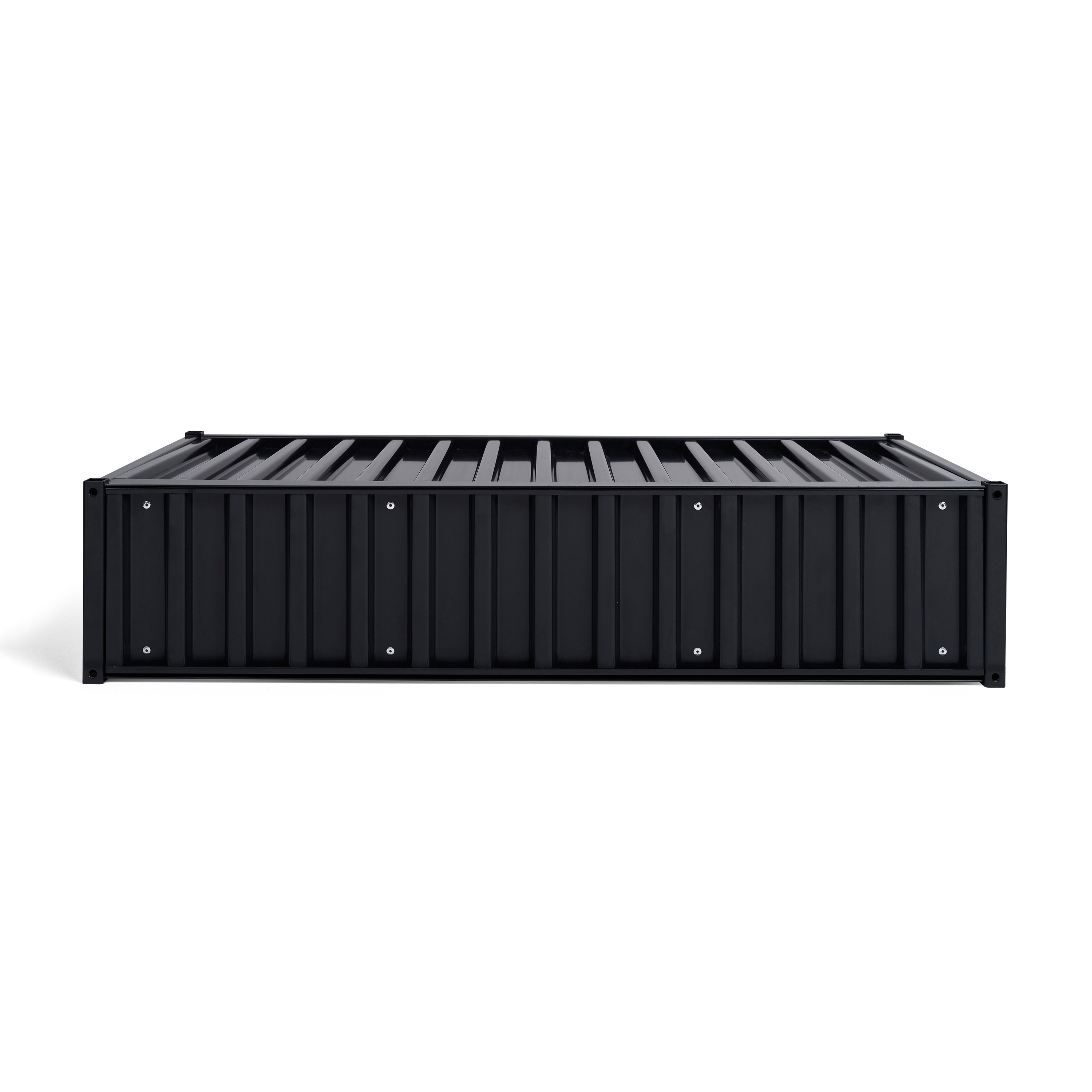 Display product DS | Container flat - black grey RAL 7021 from manufacturer Magazin®