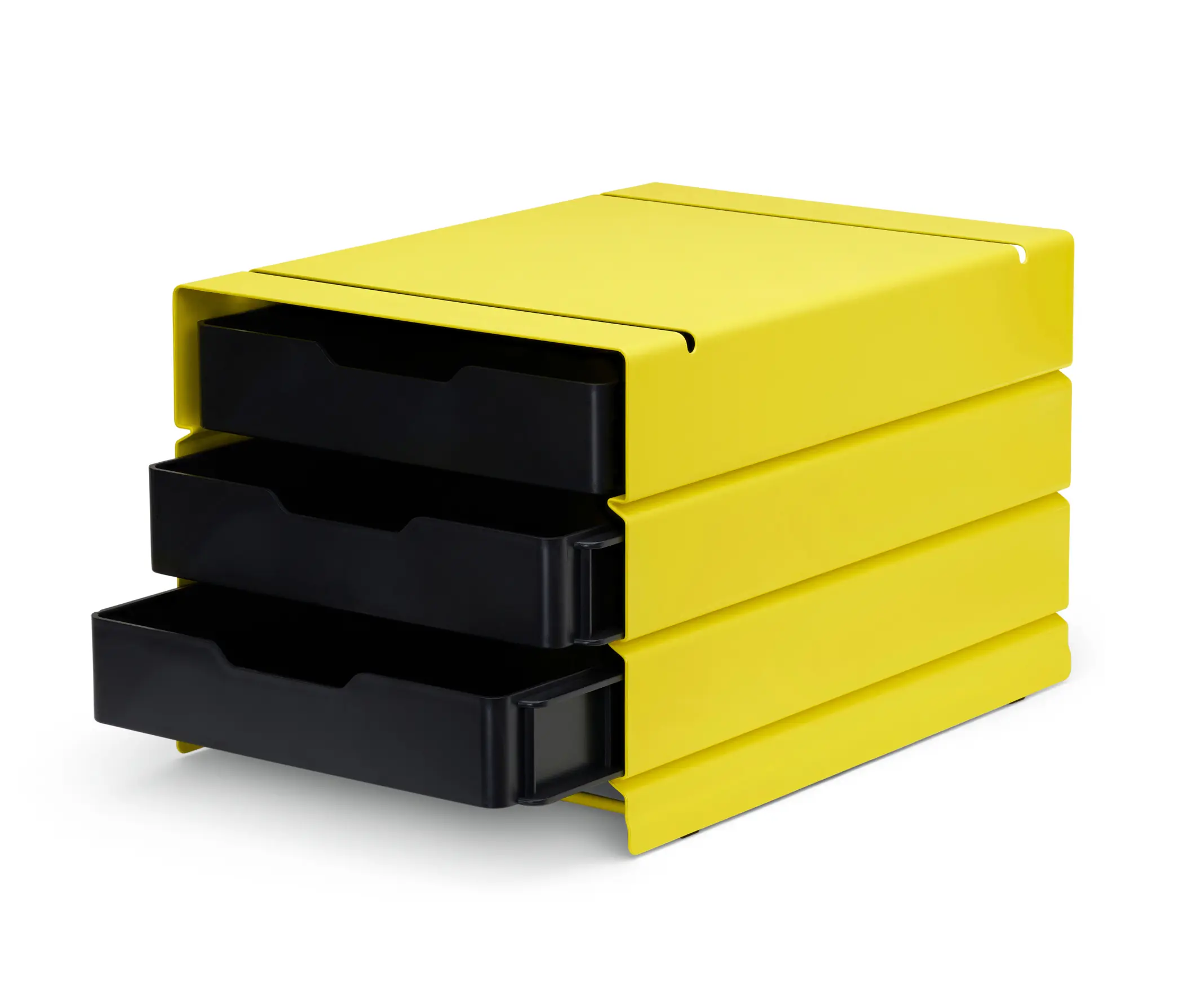 Magazin® - Atlas | Container, half (3 compartments) | sulfur yellow RAL 1016