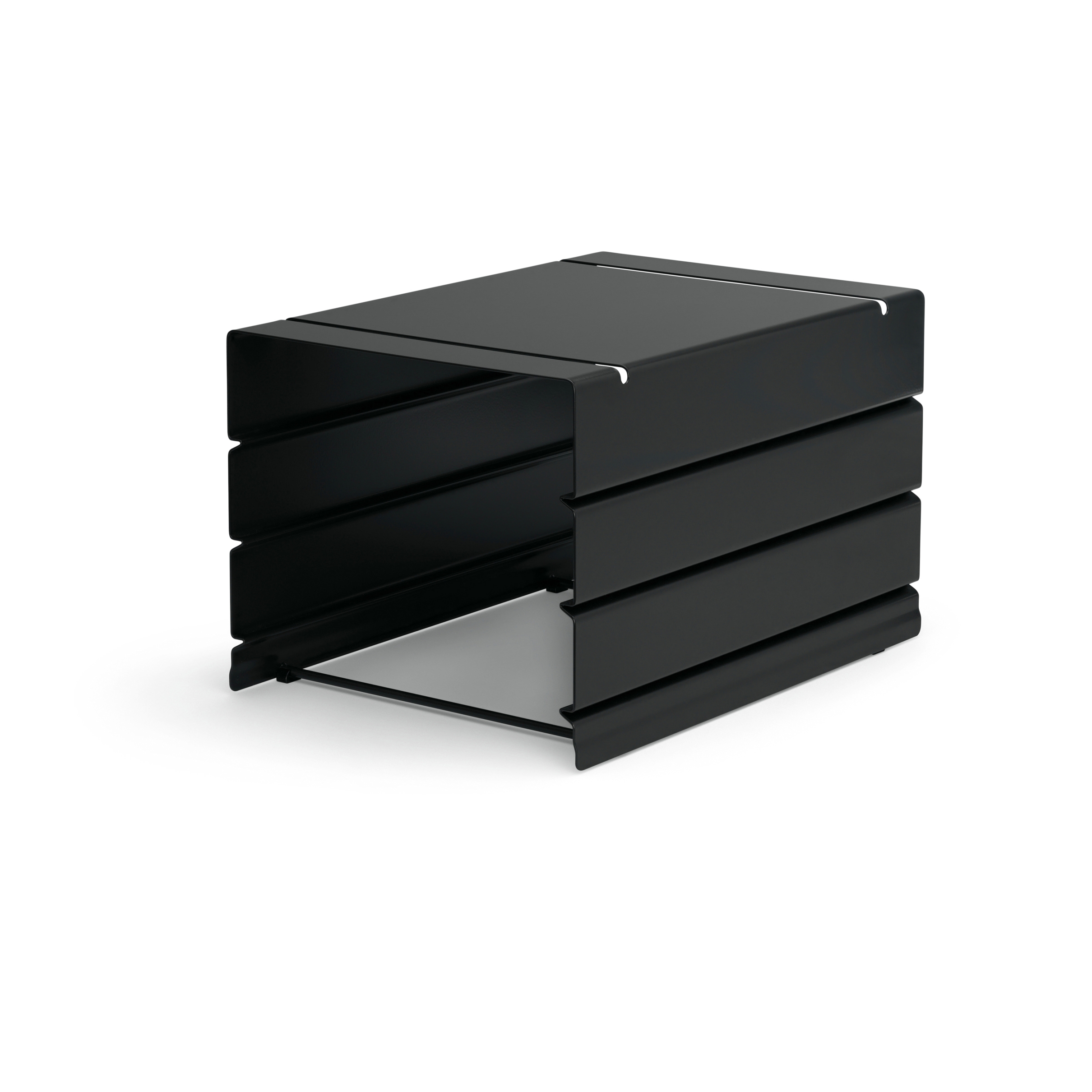 Atlas | Container, half (3 compartments) | black grey RAL 7021