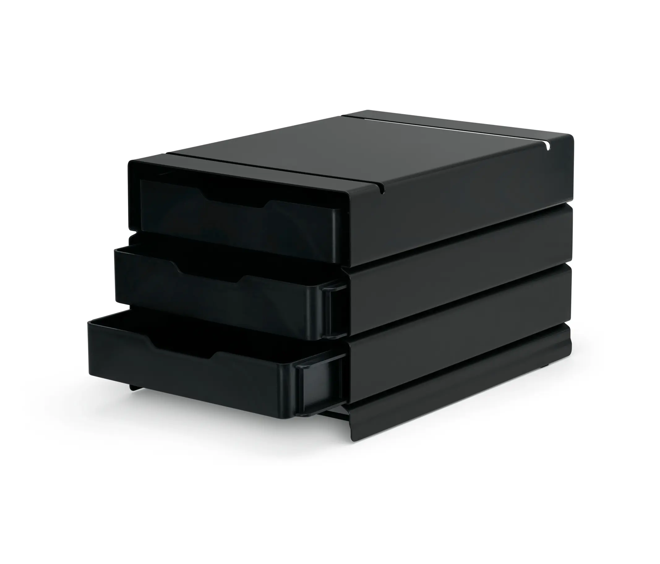 Magazin® - Atlas | Container, half (3 compartments) | black grey RAL 7021