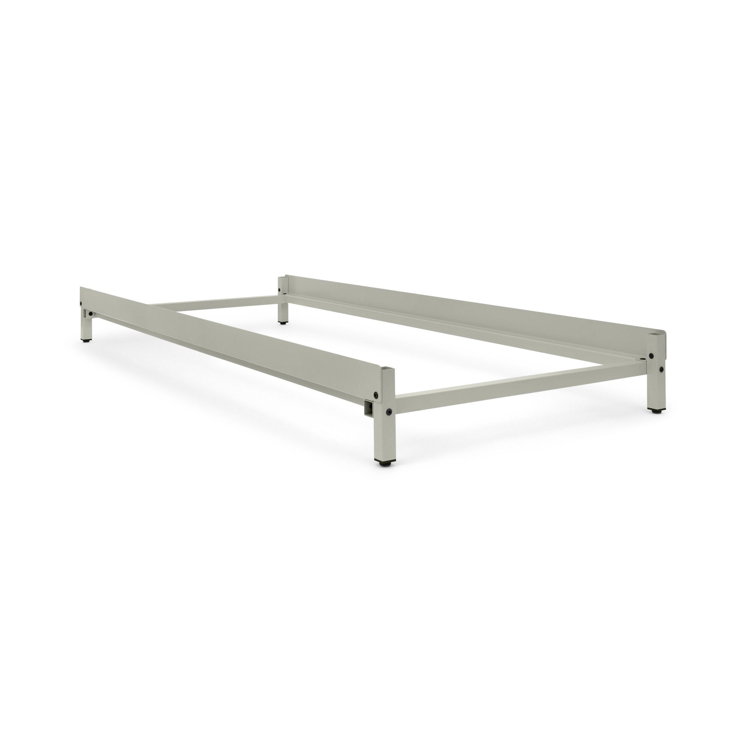 Erik | bed, 90 x 200 cm - stackable, RAL 7032 pebble grey