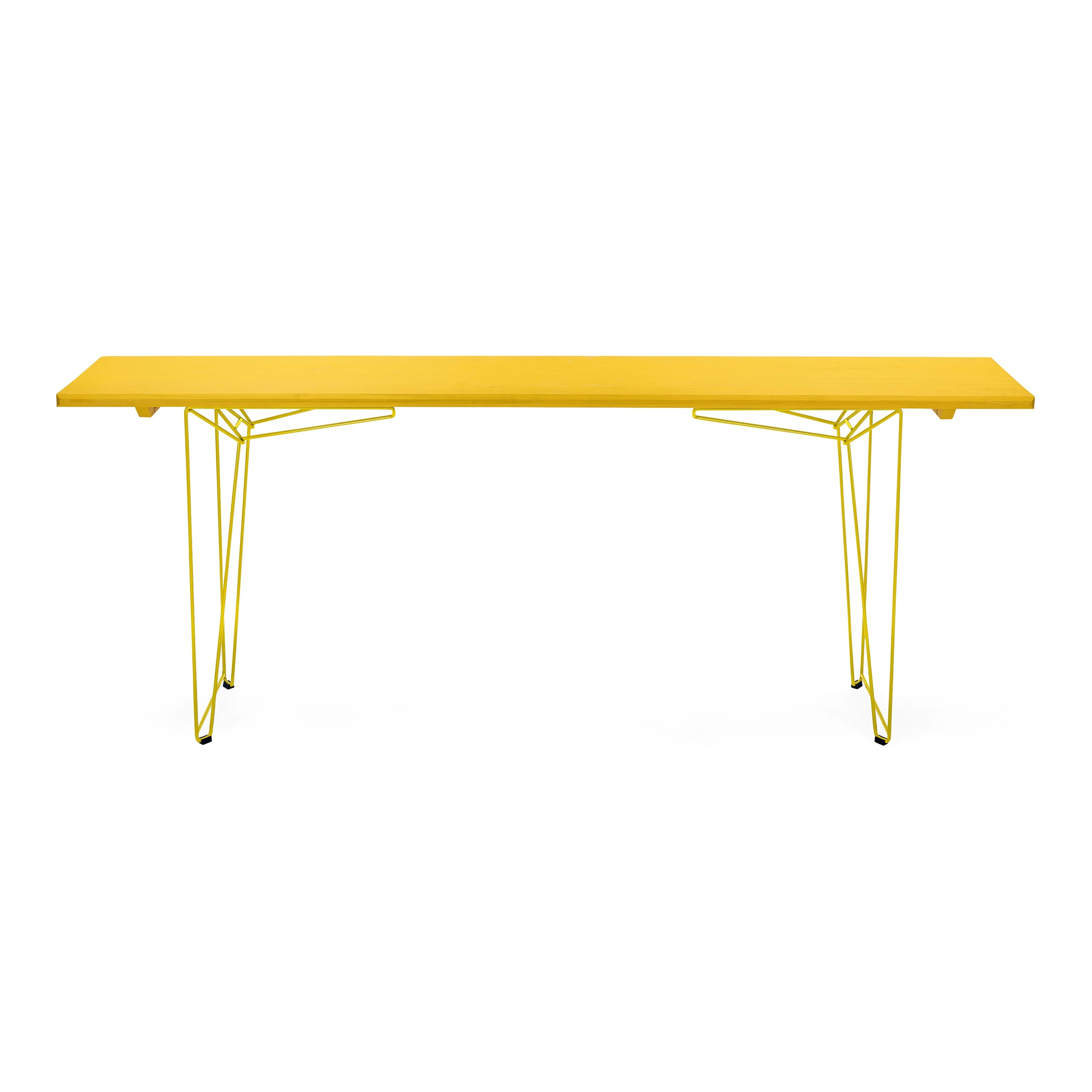 Display product BTB | Table and Bench, tabletop zinc yellow RAL 1018 from manufacturer Magazin®