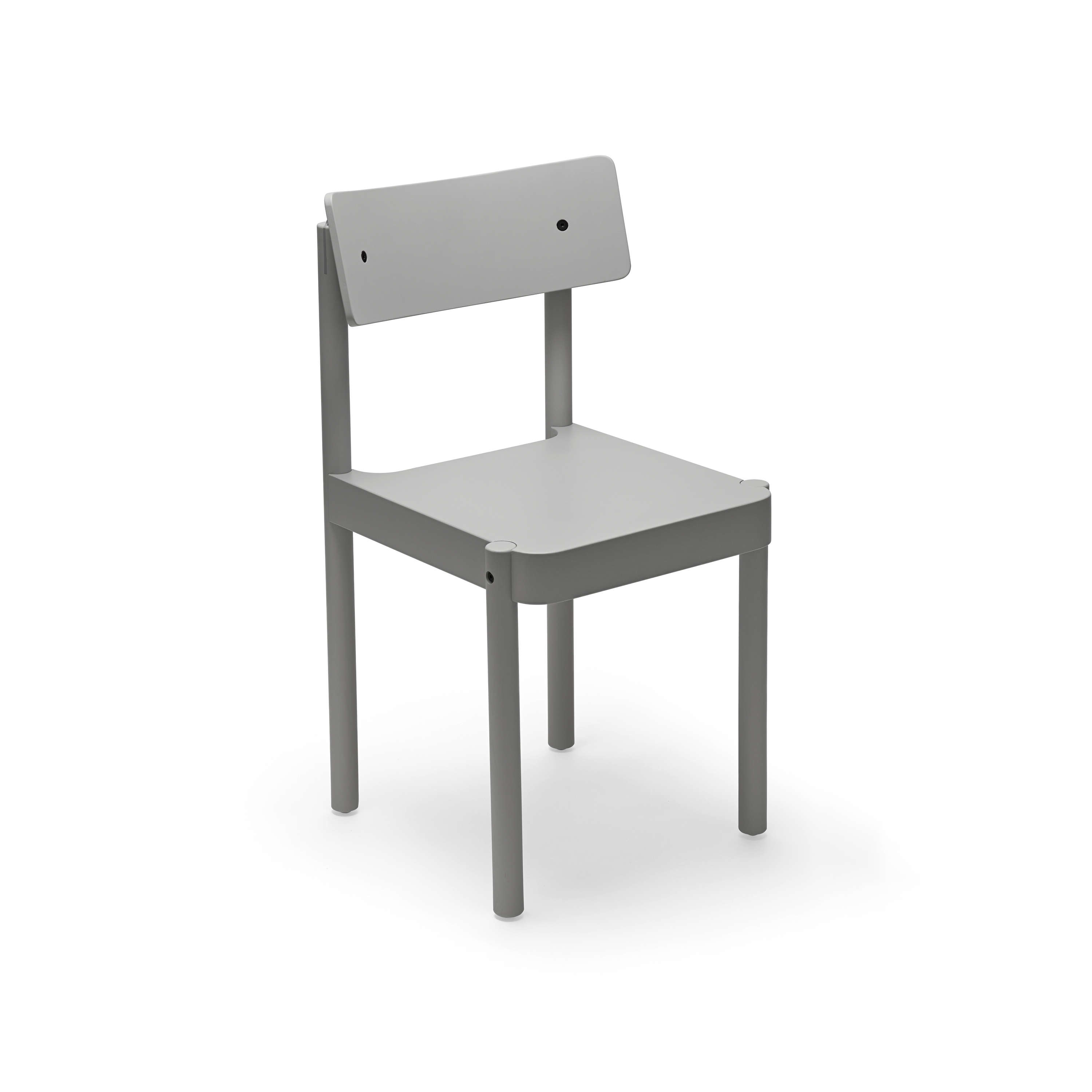 Einser | Stuhl, RAL 7042 traffic grey A / RAL 7037 dusty grey