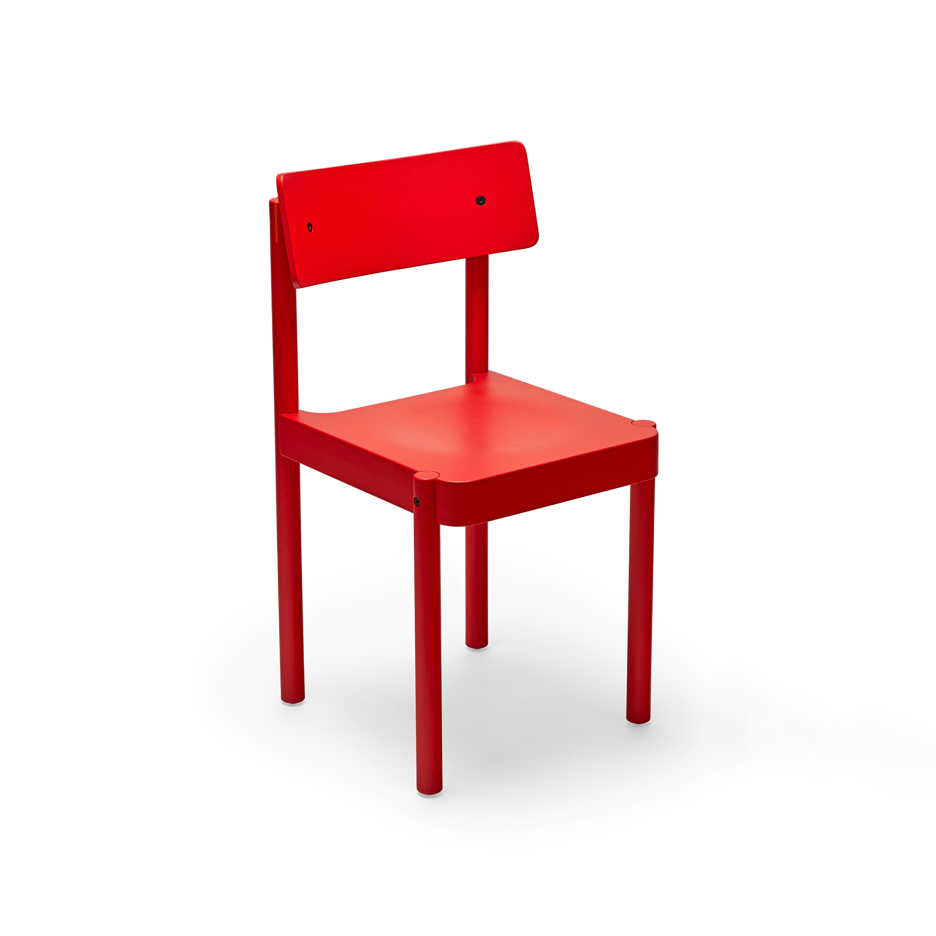 Display product Einser | Stuhl, RAL 3020 traffic red / RAL 2001 red orange from manufacturer Magazin®