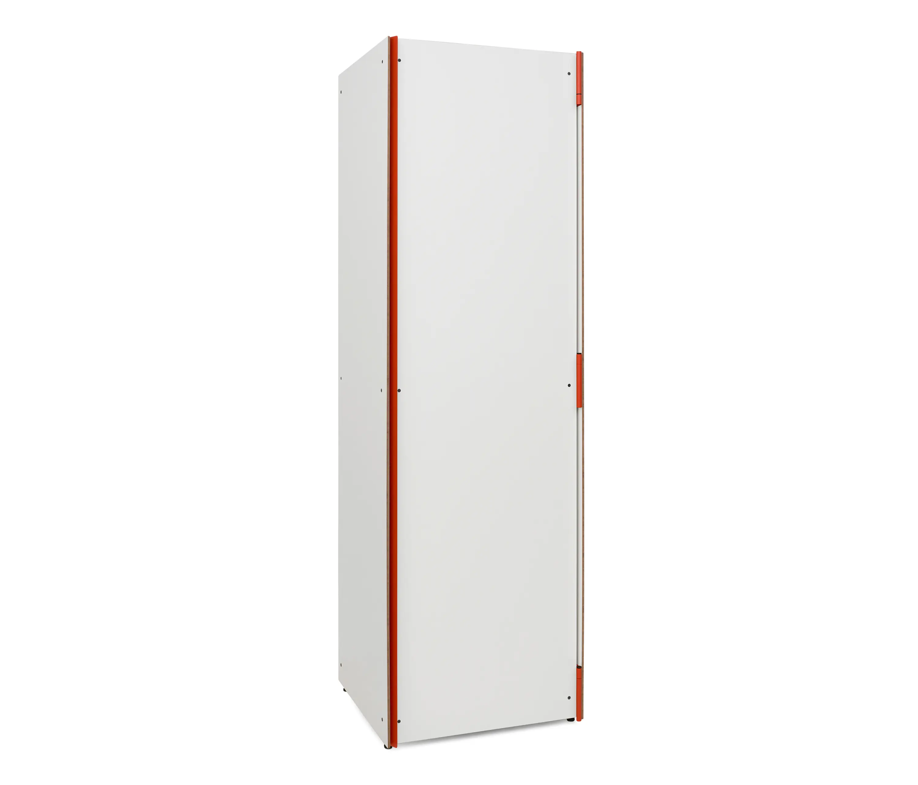 Magazin® - P100 | Schrank, Weiß / RAL 2001 Rotorange
