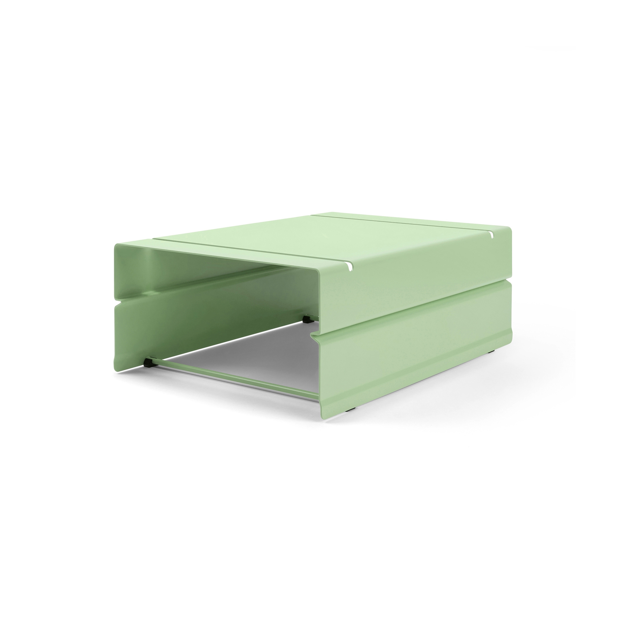 Display product Atlas | Container, 1 compartment | pastel green RAL 6019 from manufacturer Magazin®