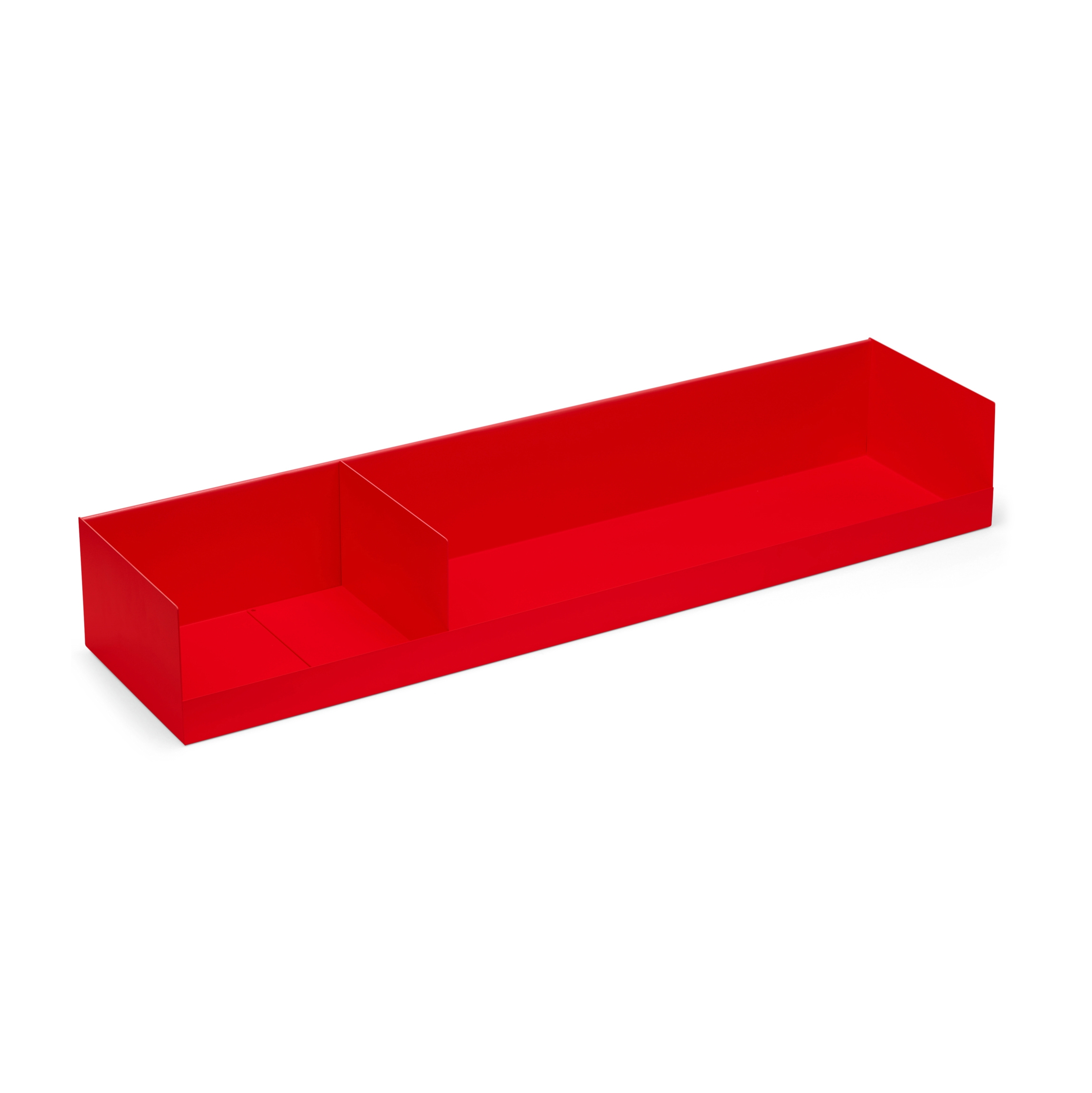 Display product Boks | Wall Shelf, large- RAL 3024 luminous red from manufacturer Magazin®