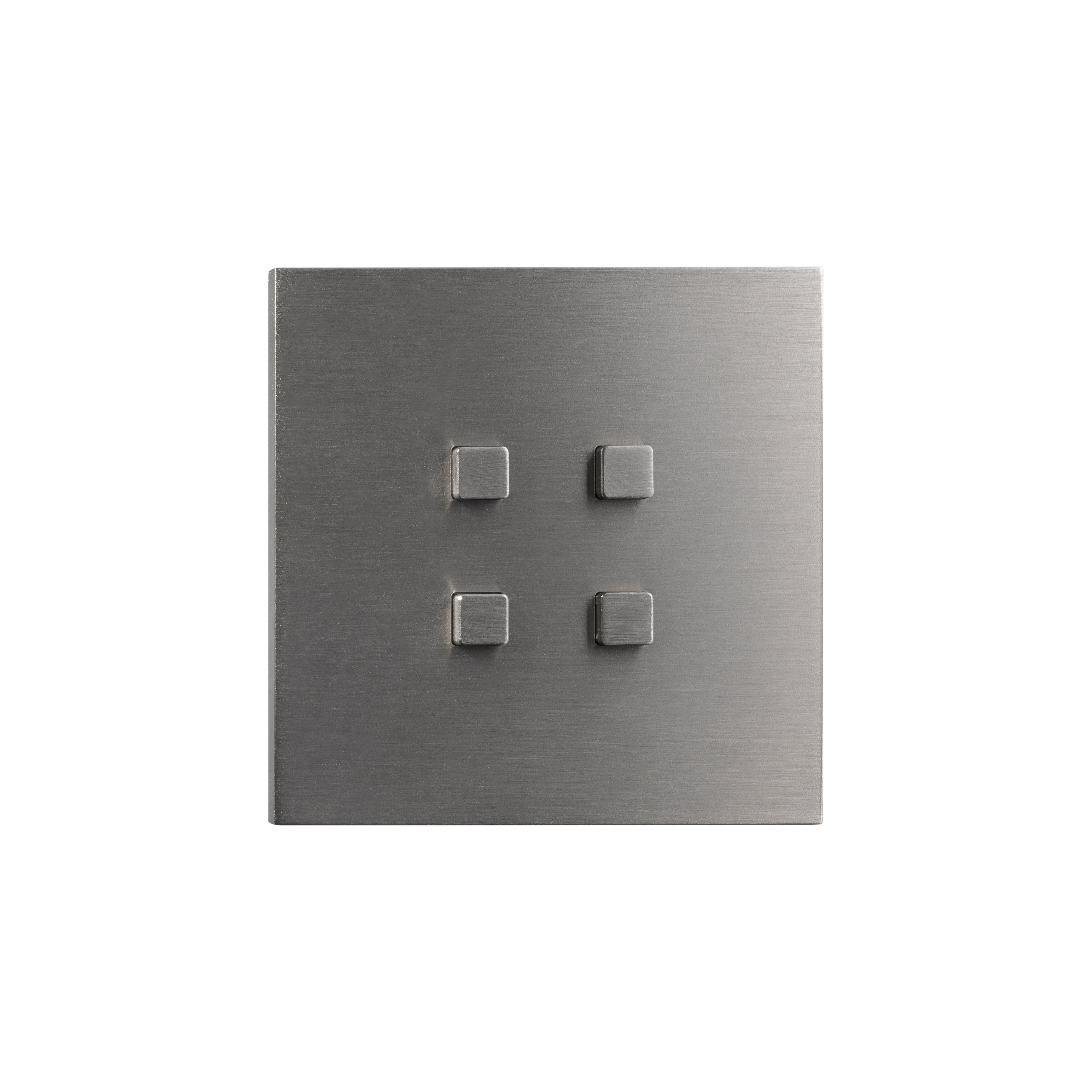 Mostra il prodotto Facet - Brushed nickel - Square push-button del produttore Atelier Luxus