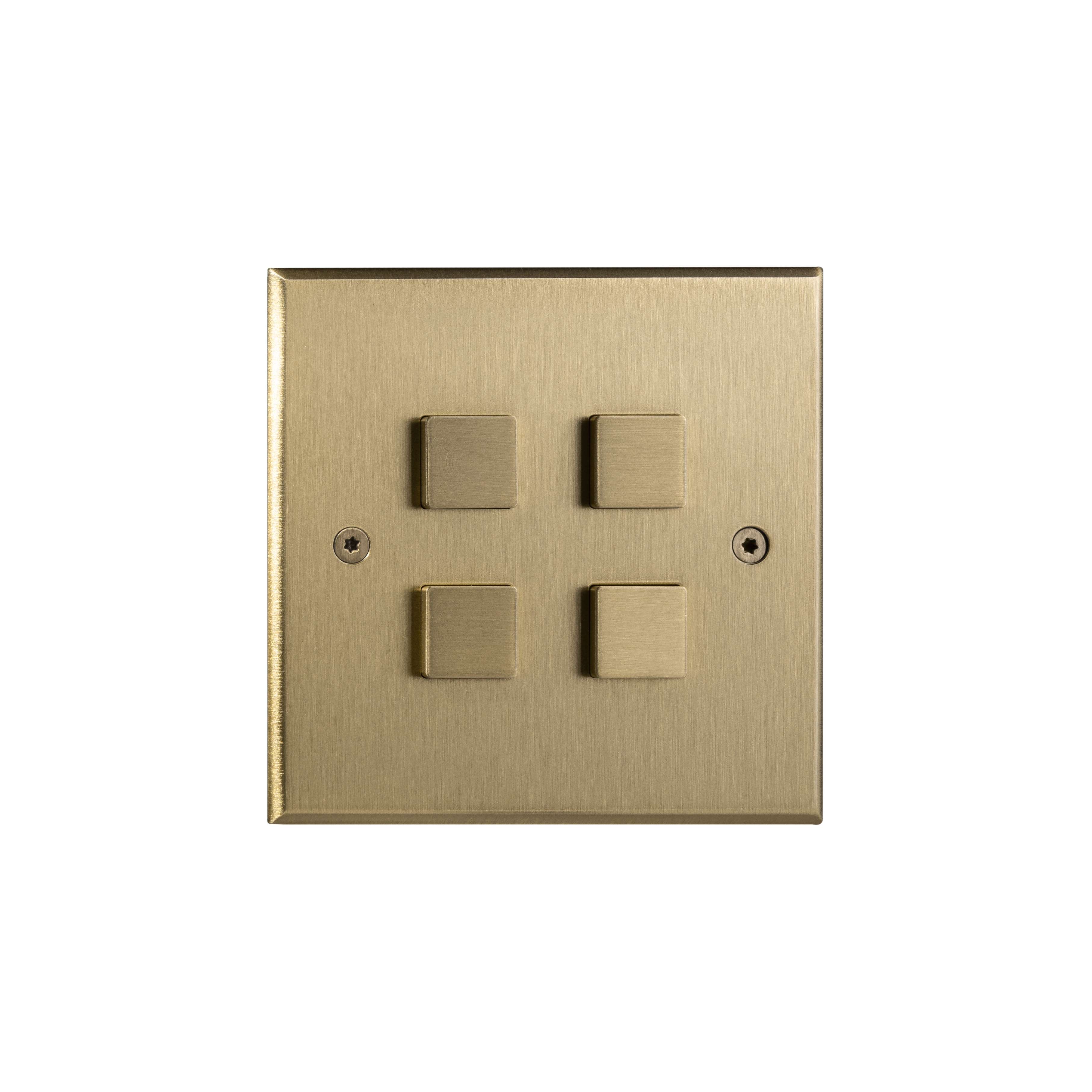 Mostra il prodotto Hope - Brushed brass - Large square button del produttore Atelier Luxus