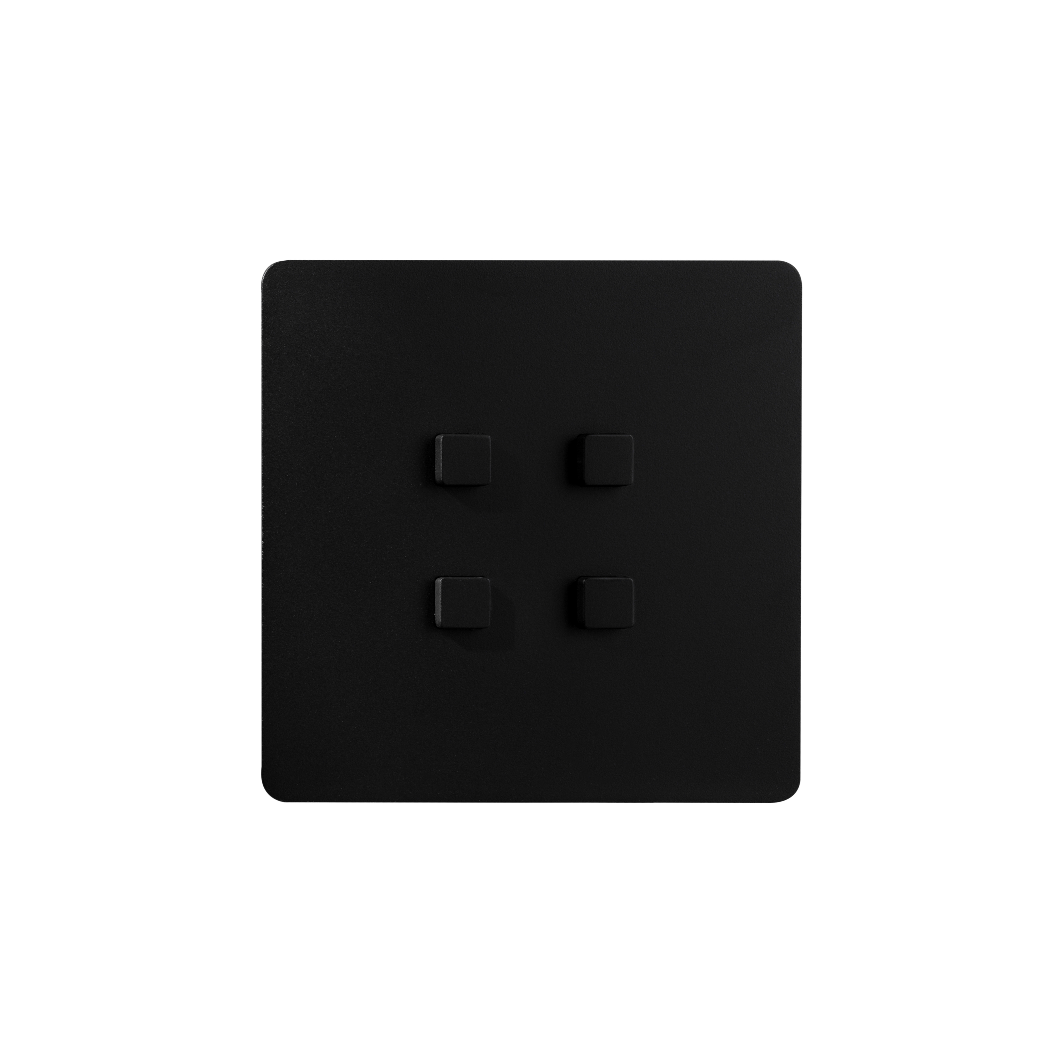 Mostra il prodotto Noor - Mat black - square push-button del produttore Atelier Luxus