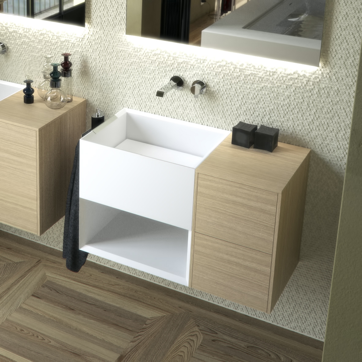 Mostrar el producto Rettangolo Hanging ASTONE del fabricante Berloni Bagno