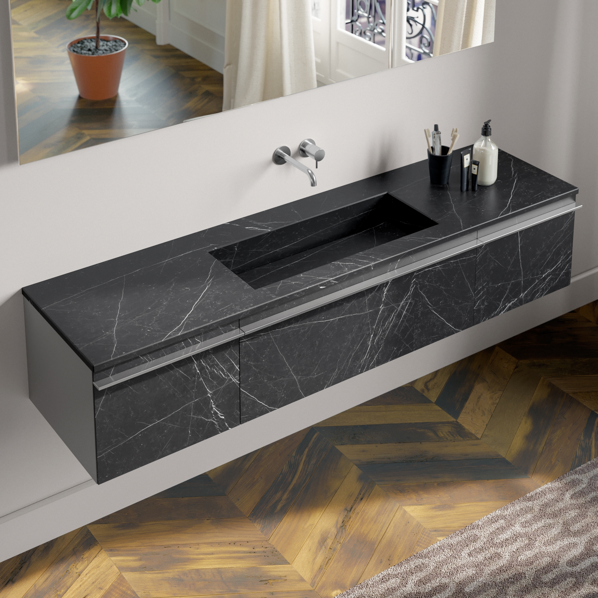Display product Gres and Thickness Stoneware Tops Cover from manufacturer Berloni Bagno