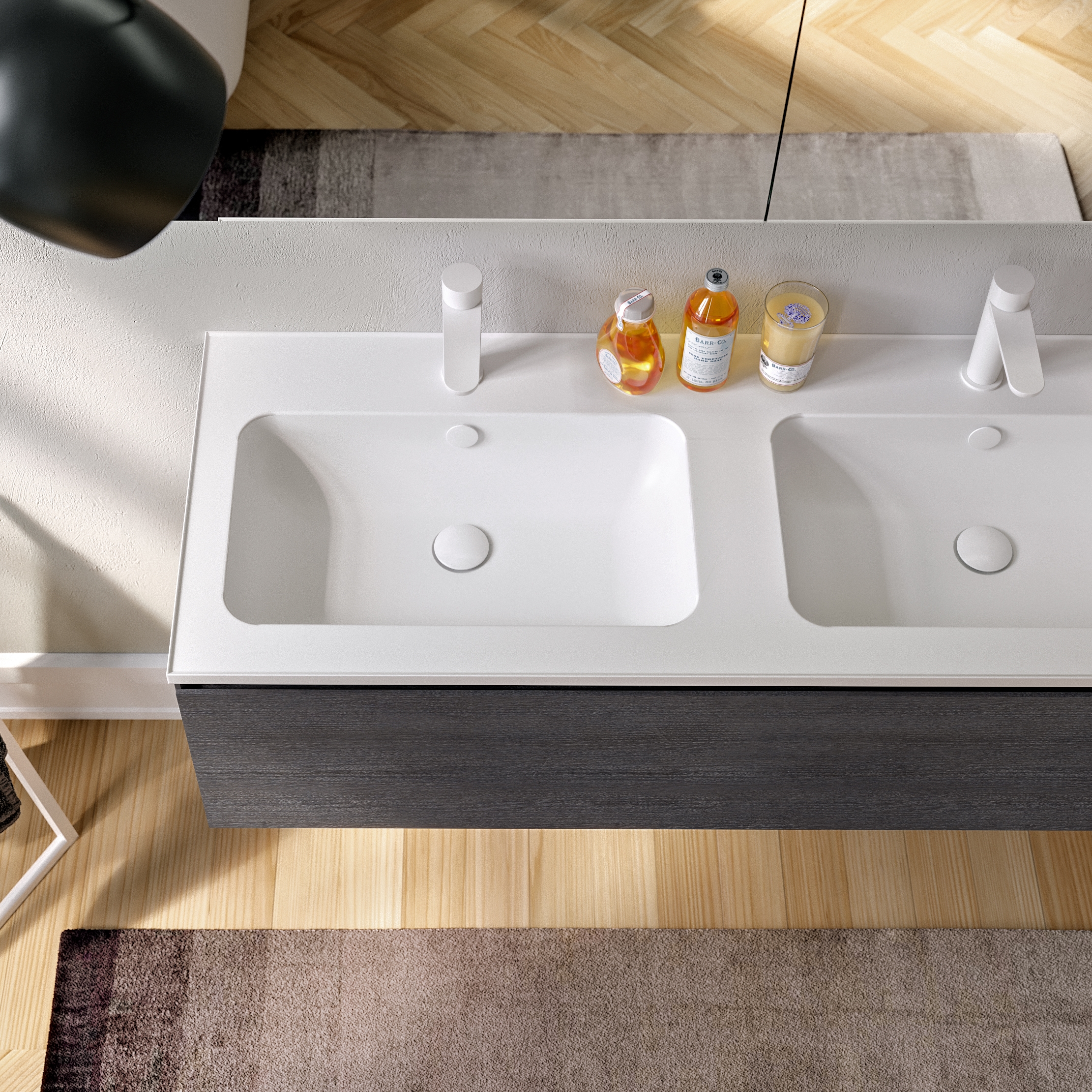 Mostrar el producto Washbasin in Mineralgloss and Mineralmatt Edge del fabricante Berloni Bagno