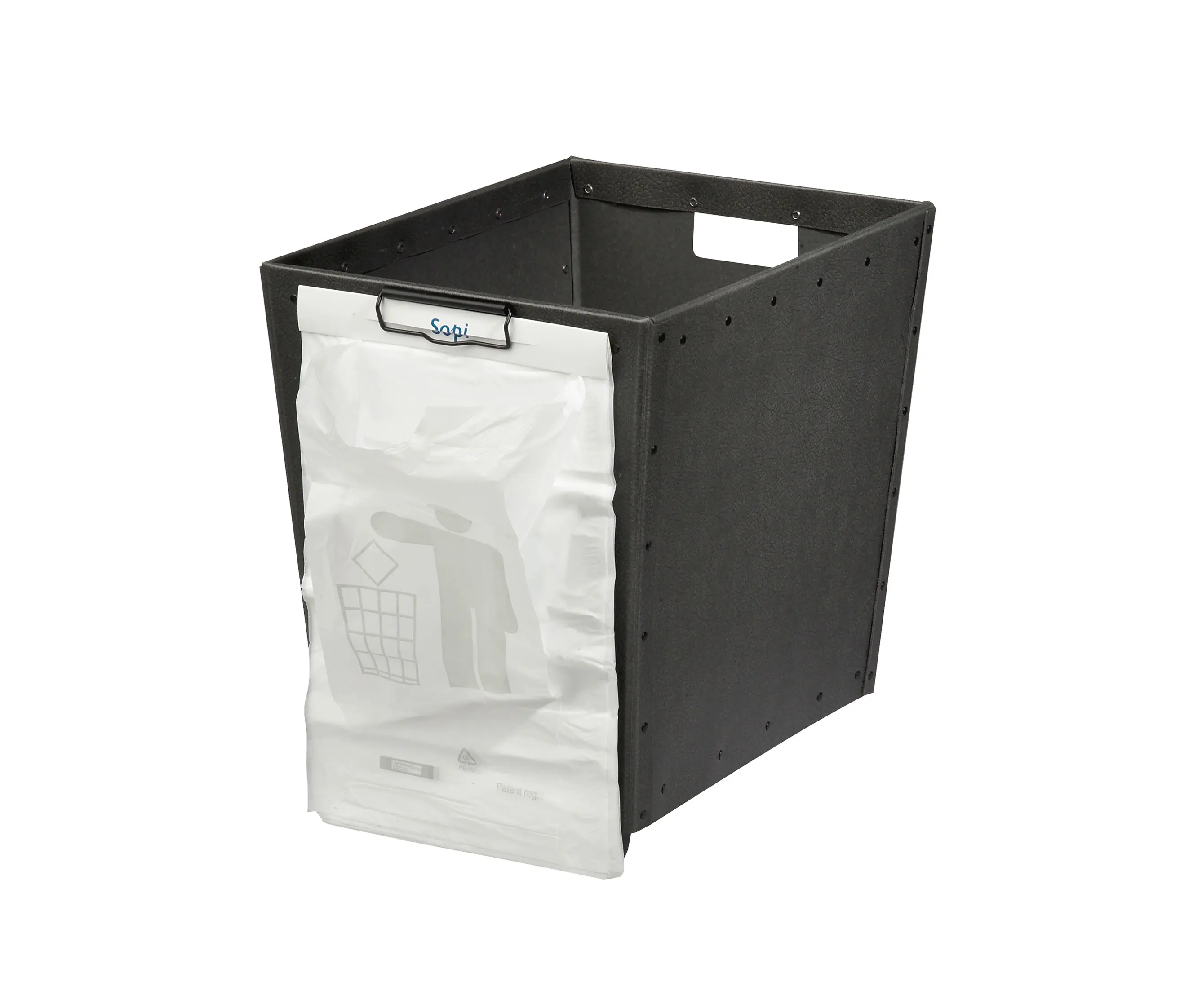 BIARO - Stackable paper tray with wheels and clips, graphite