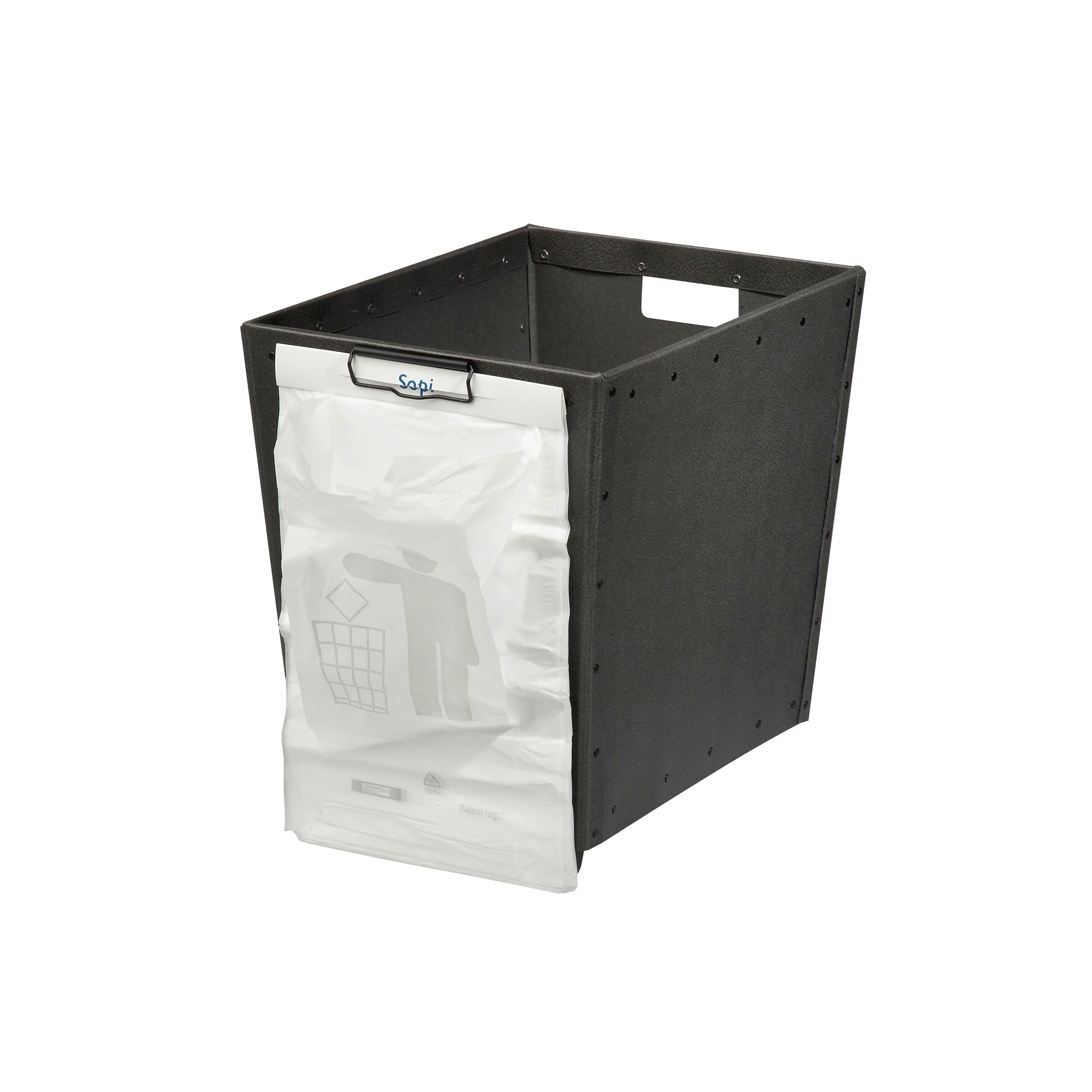 Vertoon produk Stackable paper tray with wheels and clips, graphite van vervaardiger BIARO