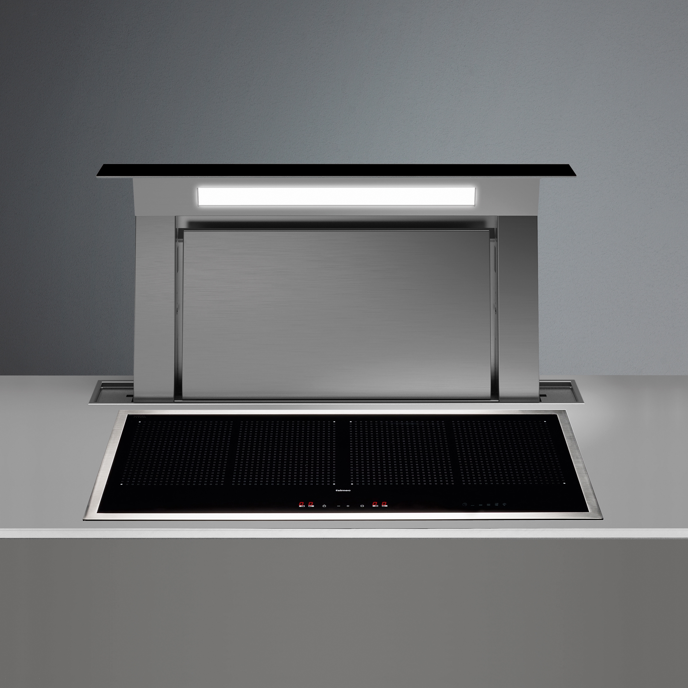 Display product Design | Down Draft 90cm Black Exhausting from manufacturer Falmec