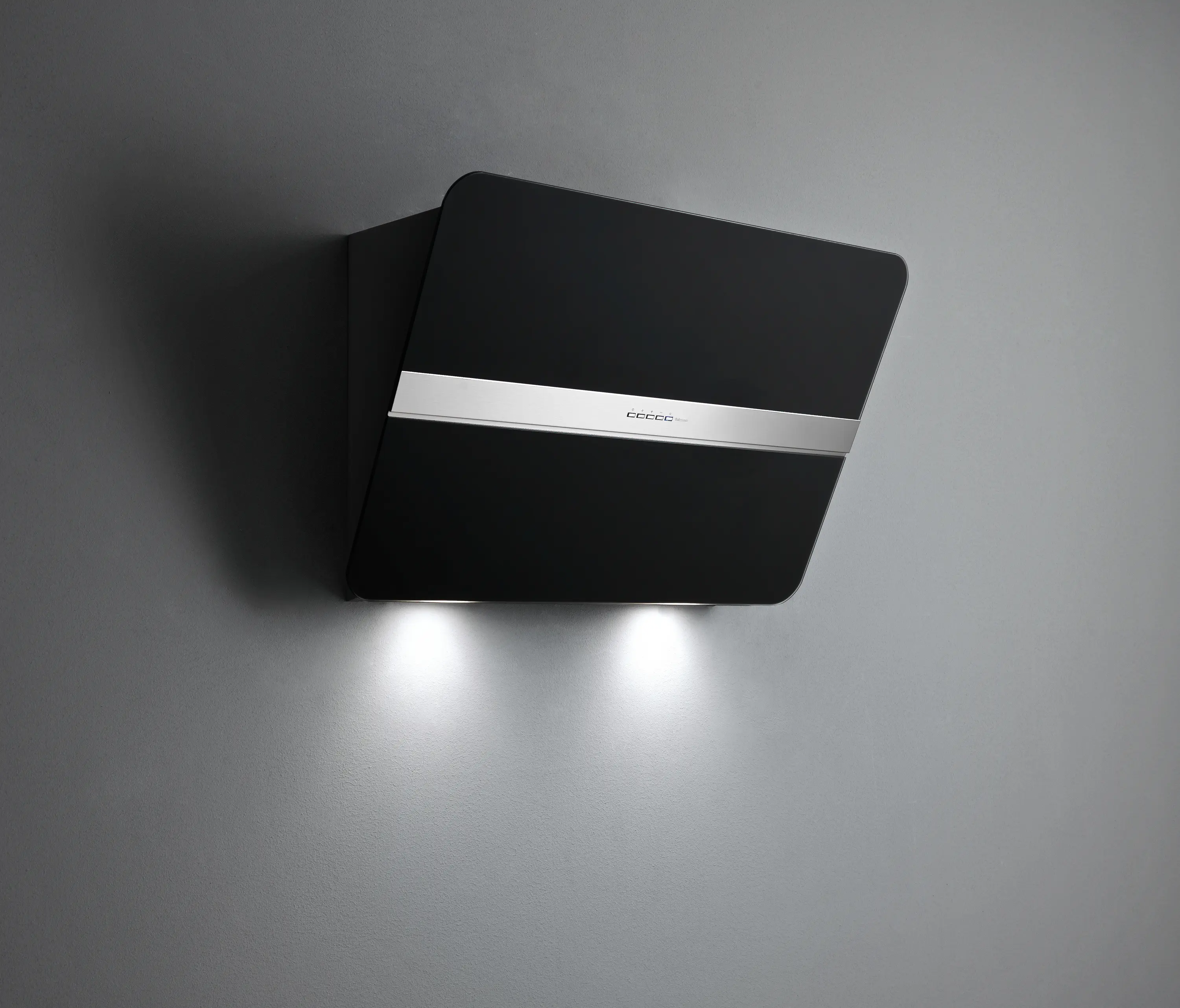 Falmec - Design | Flipper Wandhaube 85cm Schwarz satiniert