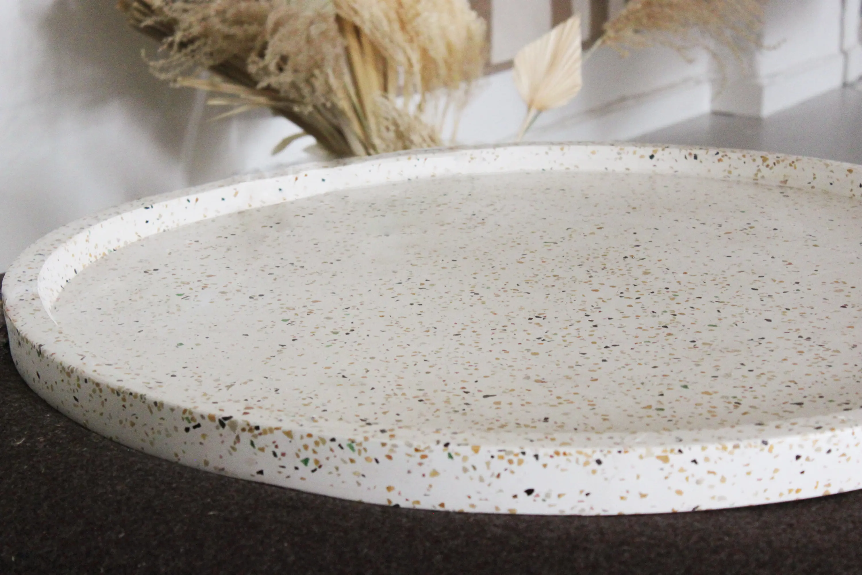Trimm Copenhagen - Terrazzo Table Plate Black