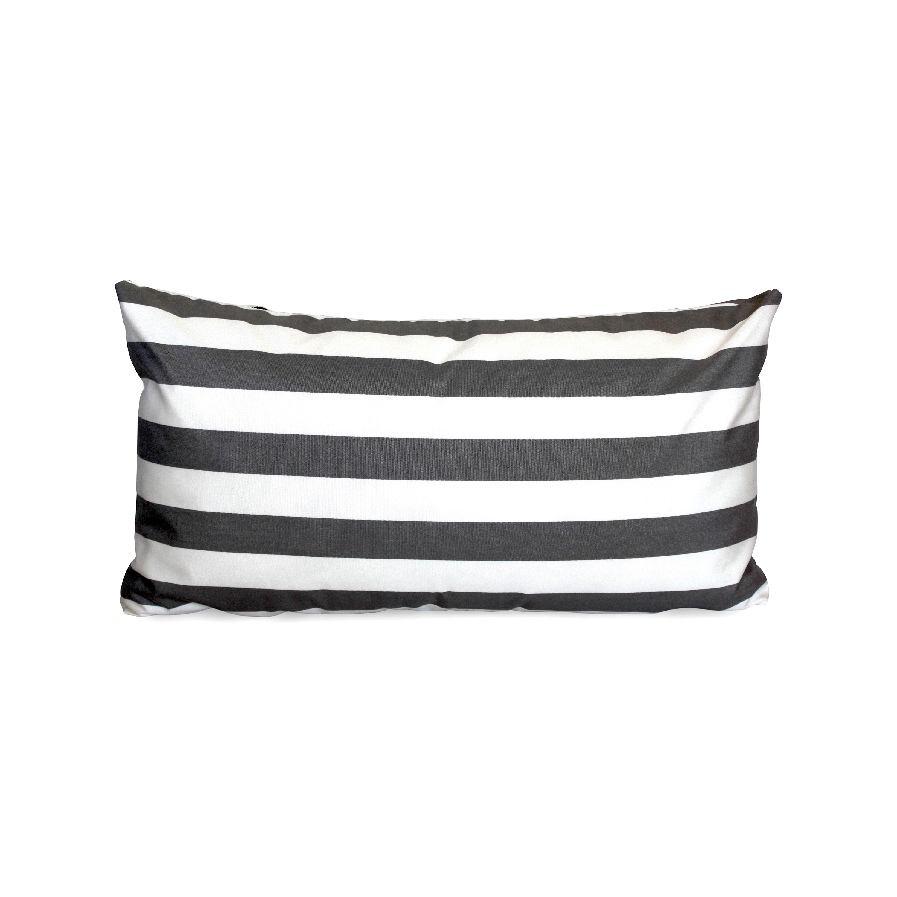 Cushion Big Grey Stripe