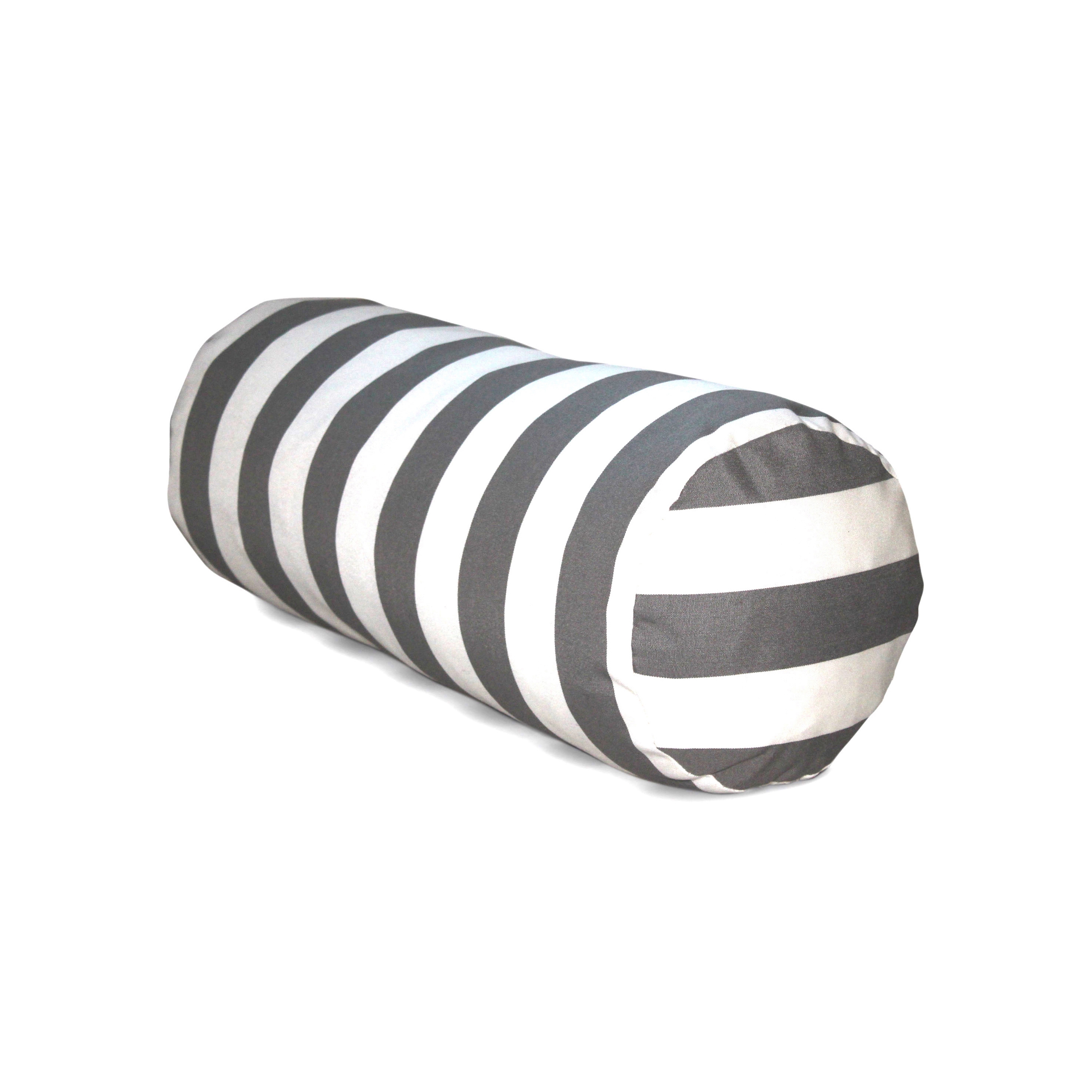 Tube Cushion Grey Stripe