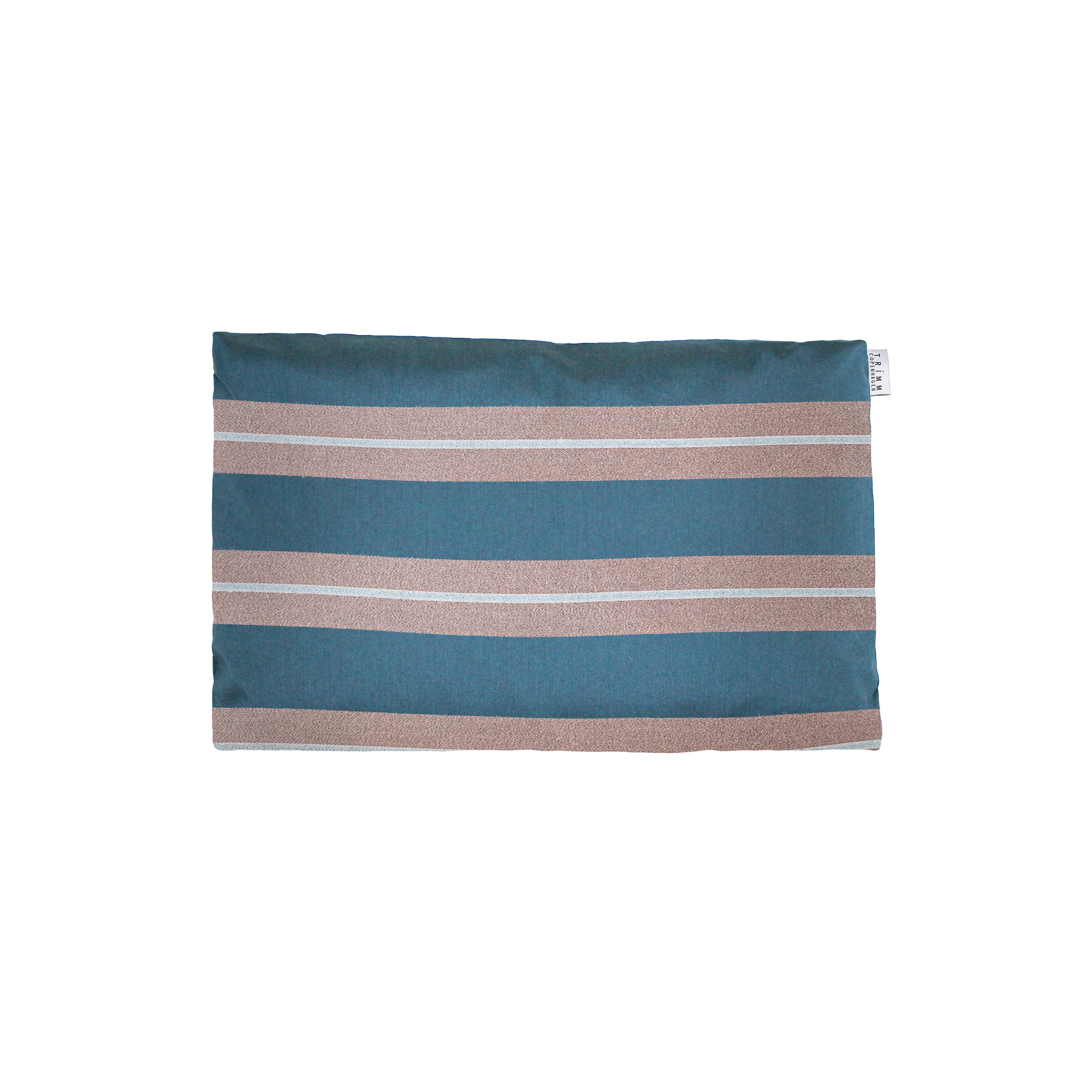 Cushion Small Petrol Stripe
