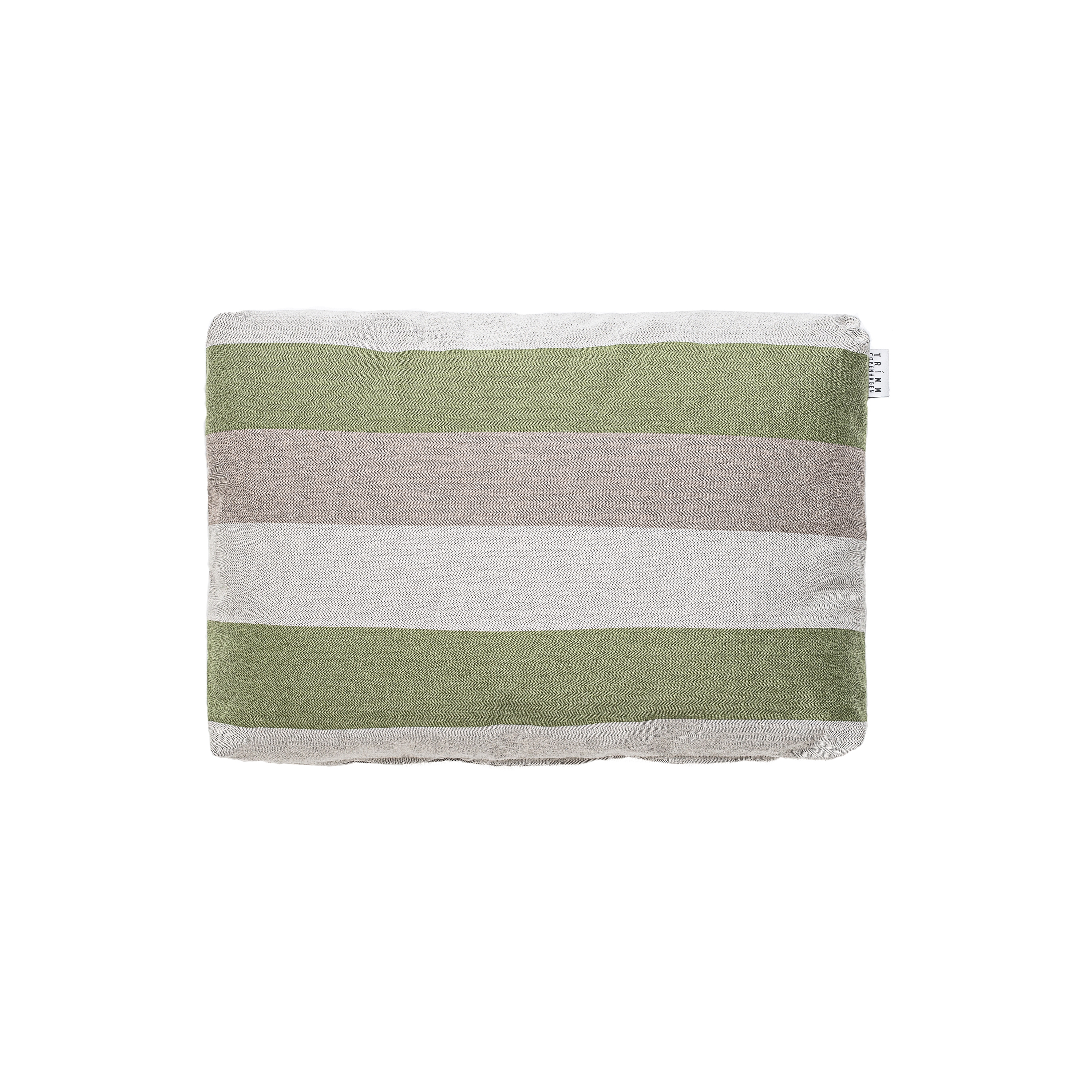 Cushion Small Green Stripe
