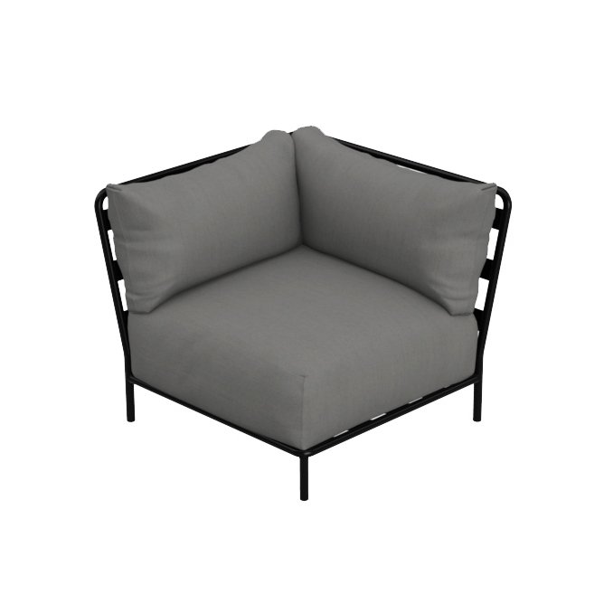 Brick Corner Module Grey