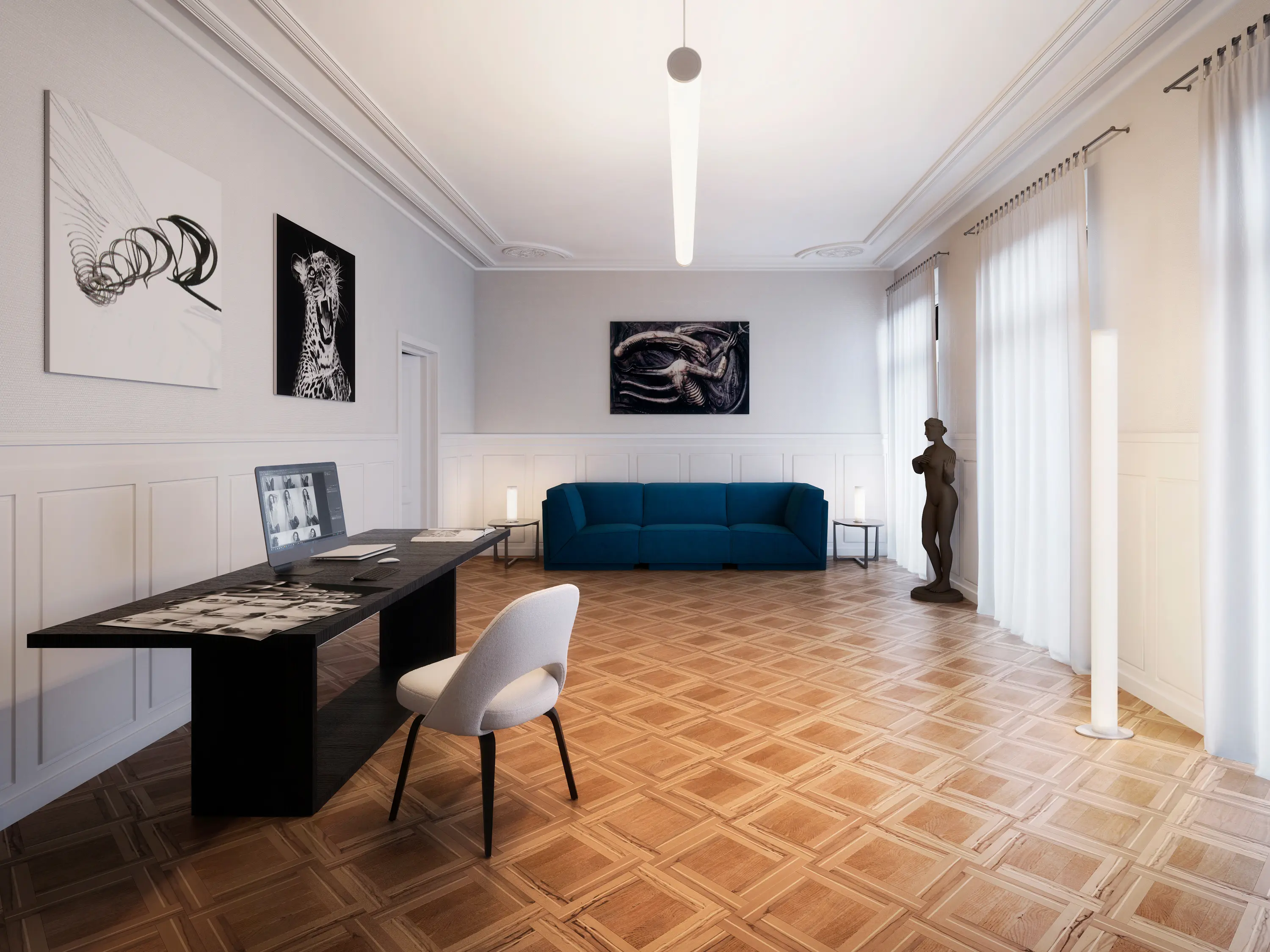Tulux - Ceiling mounted luminaire LEAN