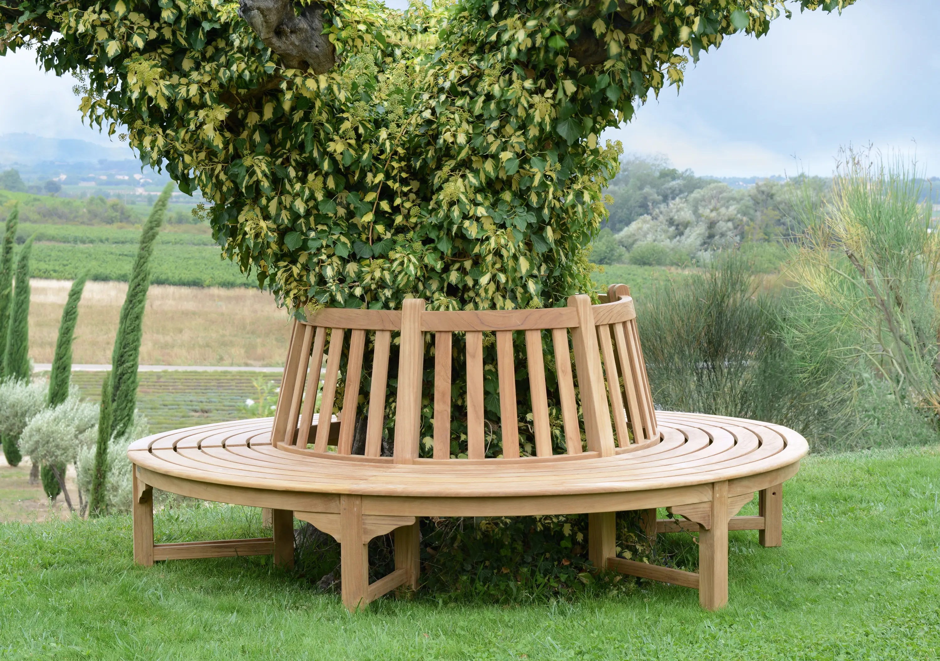 Tectona - Circlebench | Semi circle bench
