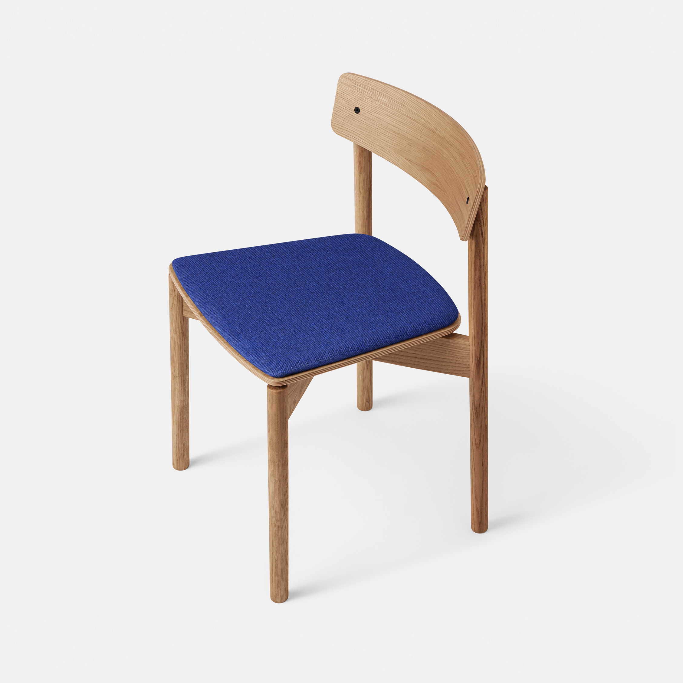 T01 | Cross Chair Oak Matt lacquer Natural Blue Hallingdal