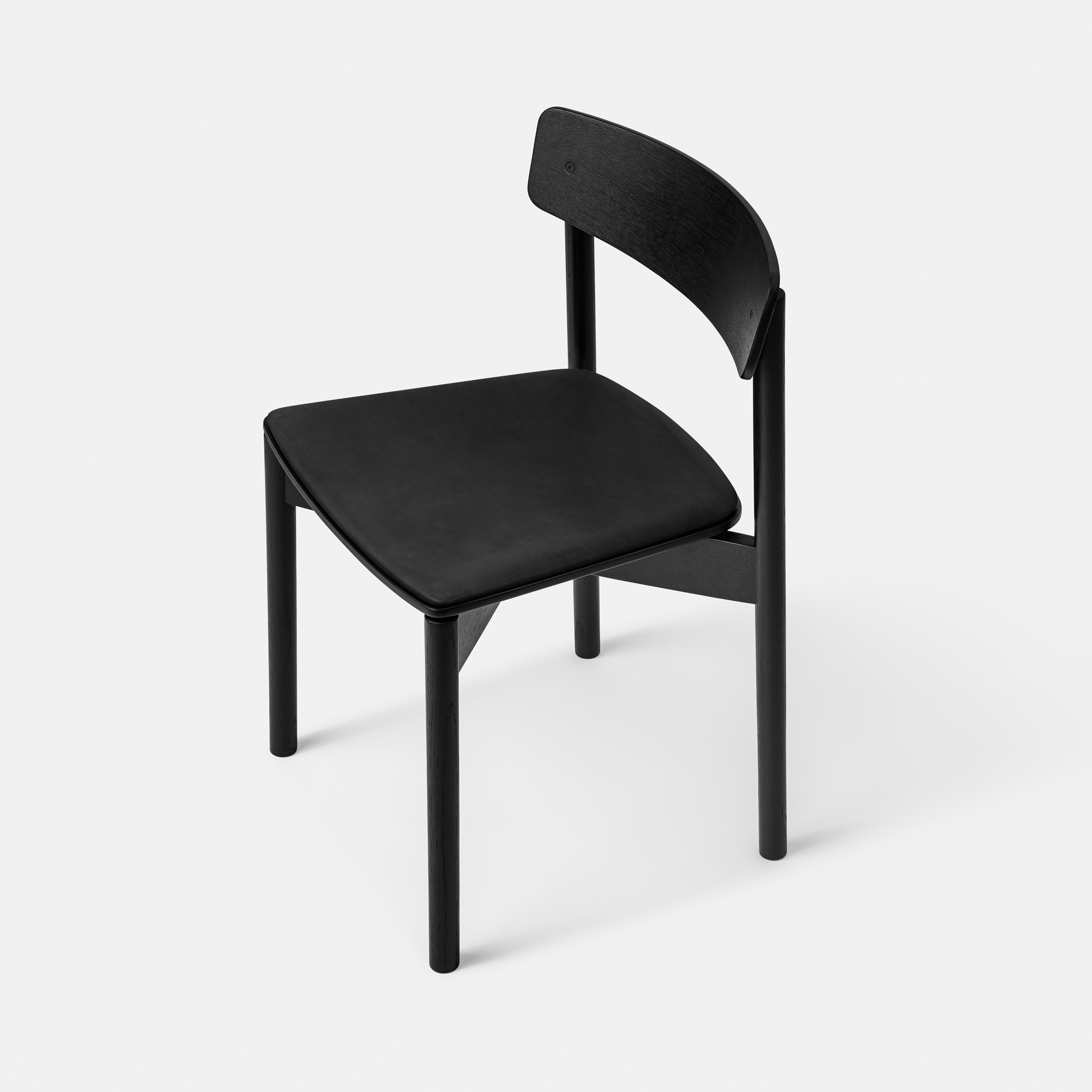 Produkt T01 | Cross Chair Oak Black lacquer Black Leather Dunes des Herstellers TAKT anzeigen