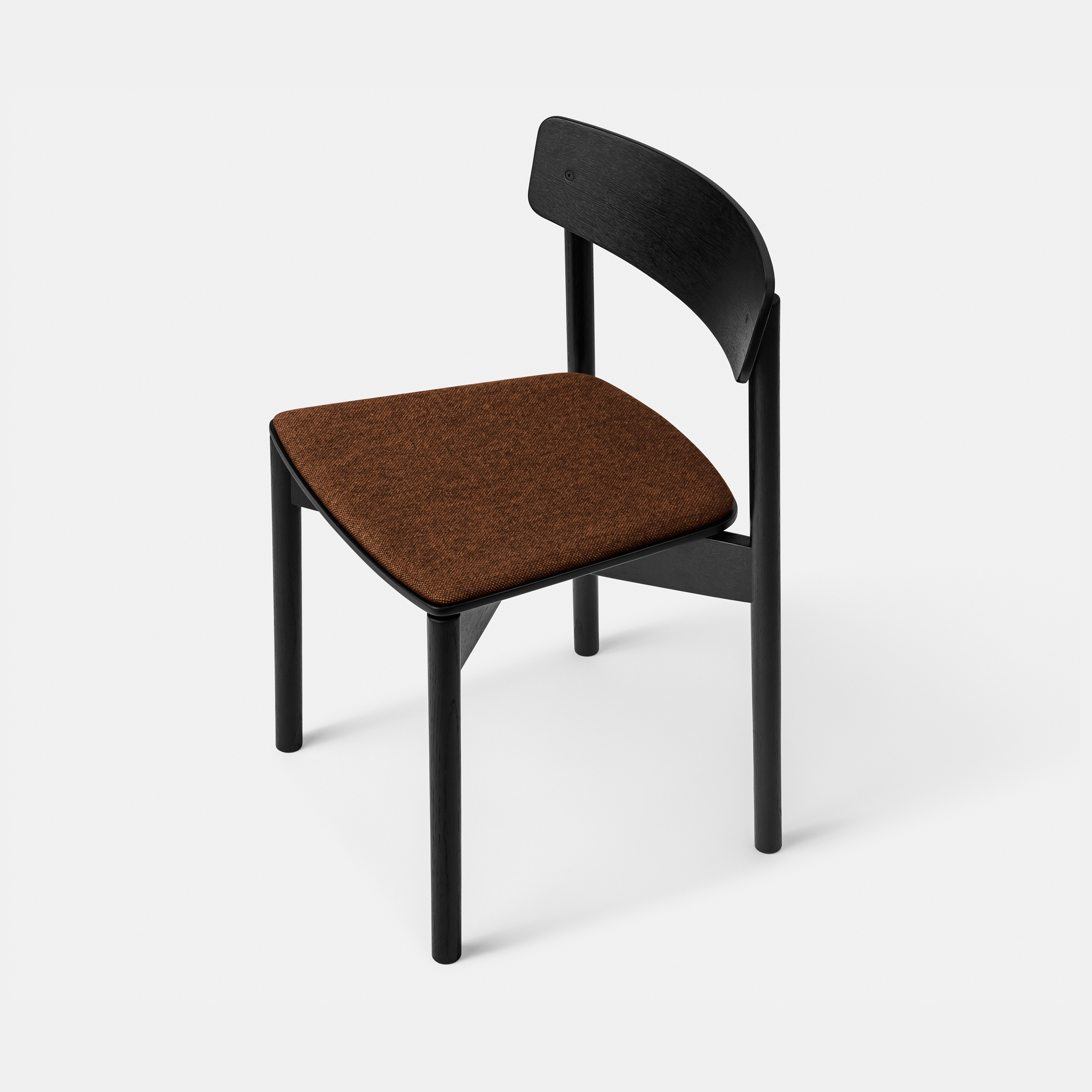 T01 | Cross Chair Oak Black lacquer Brown Hallingdal