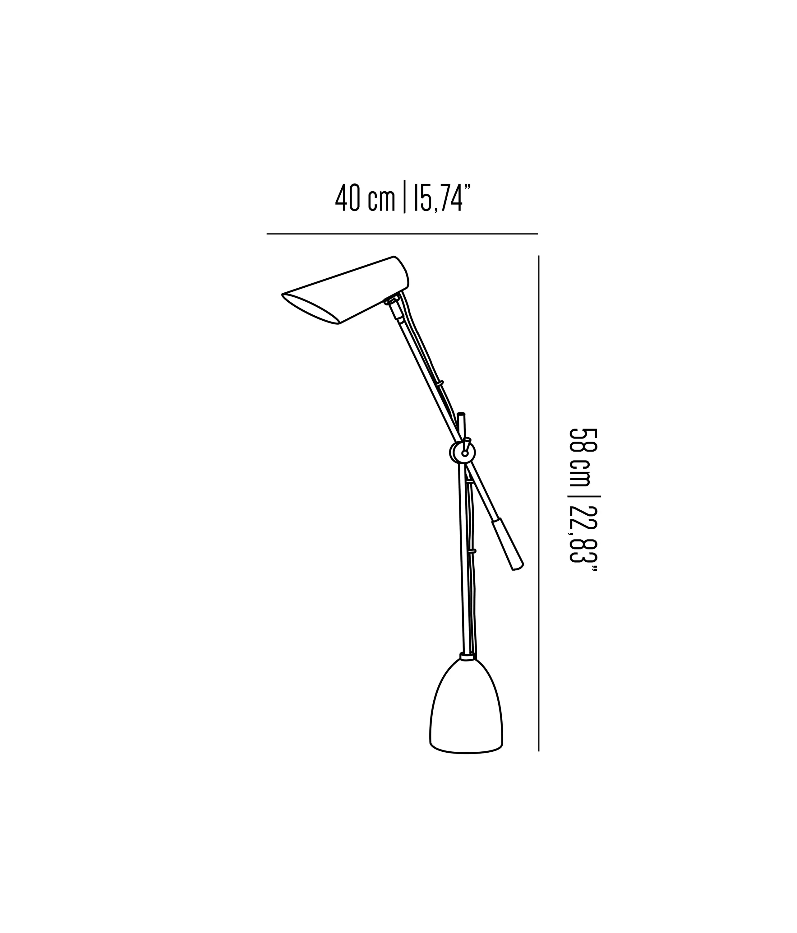 Bronzetto - Blossom Camelia | Table lamp jointed stalk